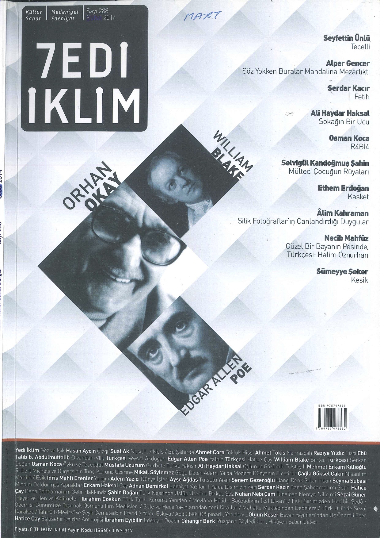 26. Cilt 288. Sayı Kapağı