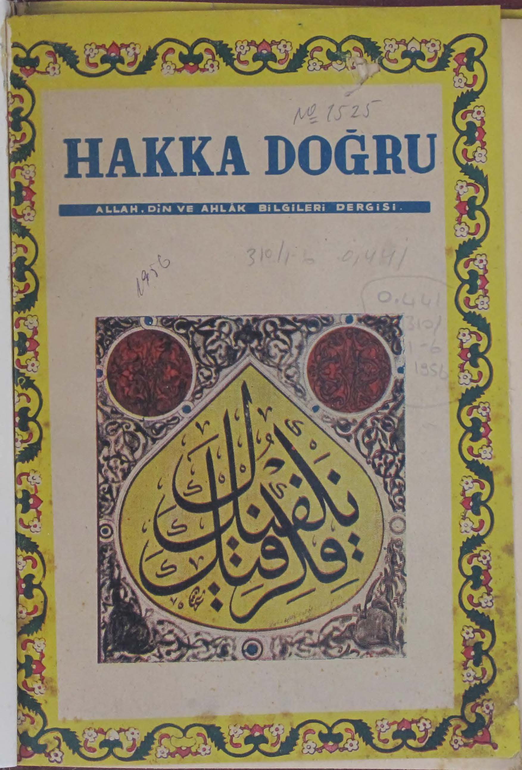 10. Cilt 310-1. Sayı Kapağı