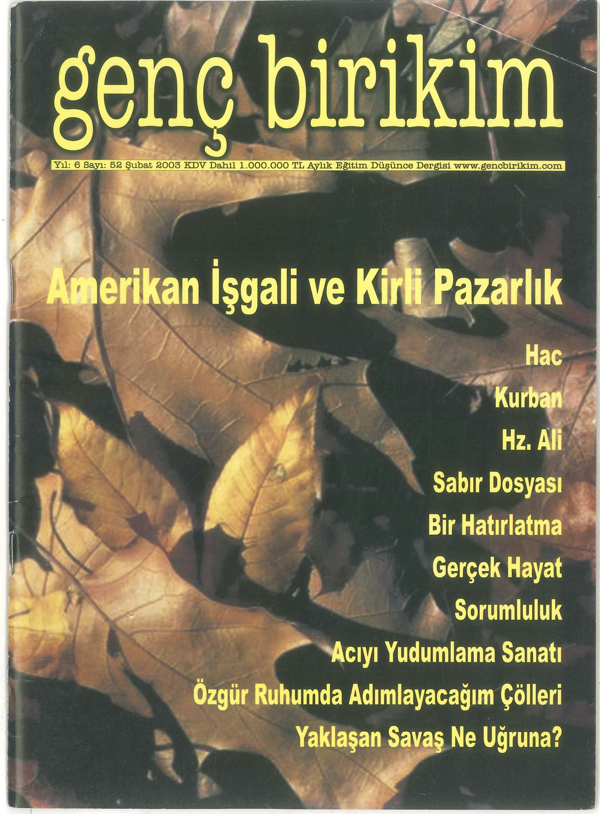 52. Sayı Kapağı