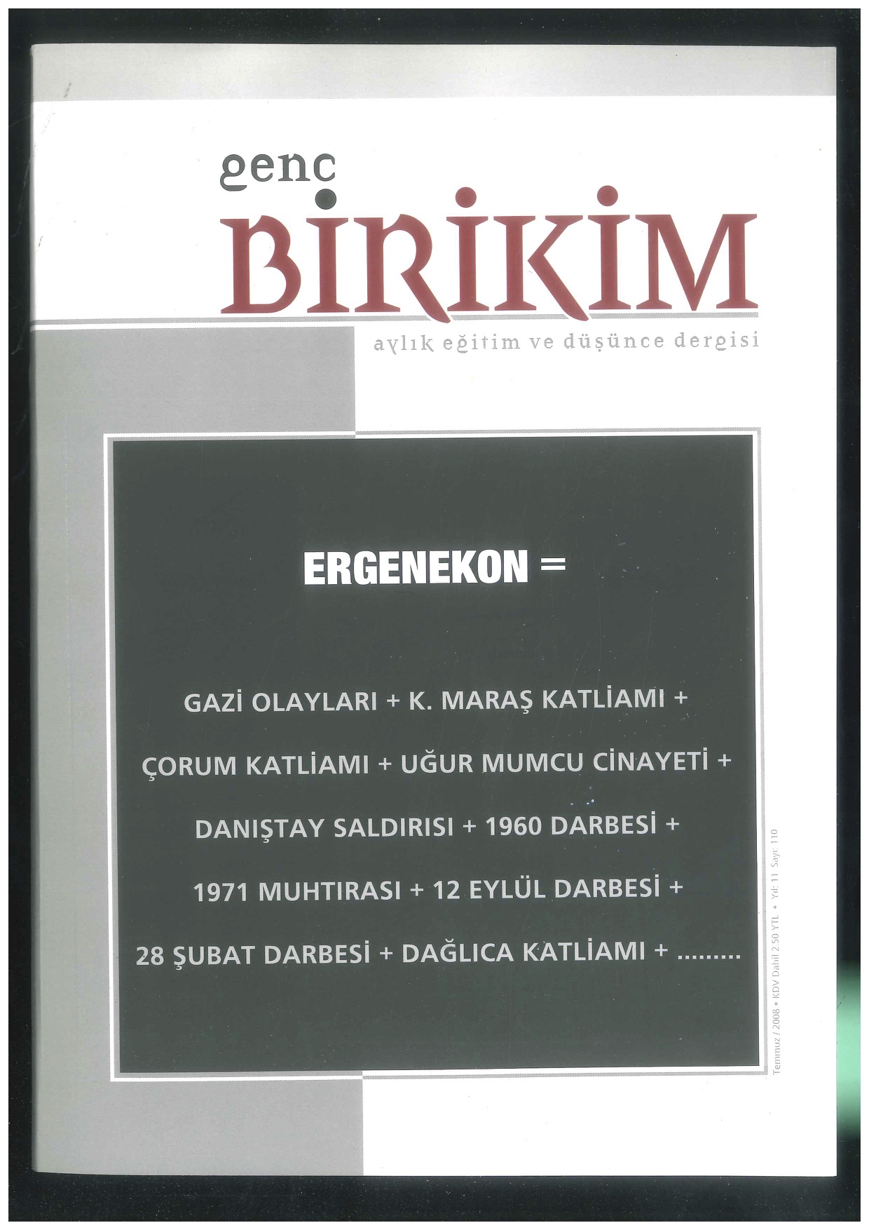 110. Sayı Kapağı