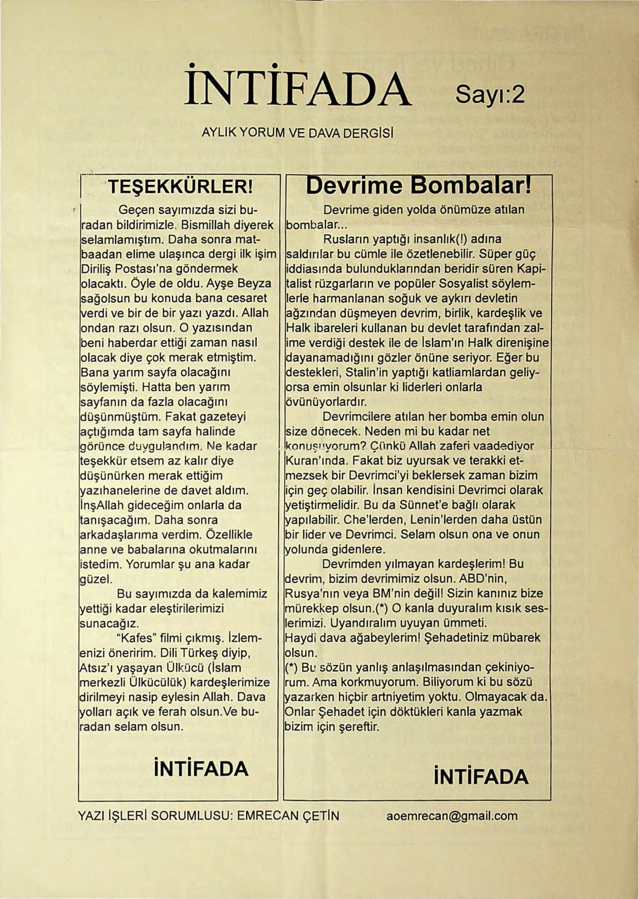 2. Sayı Kapağı