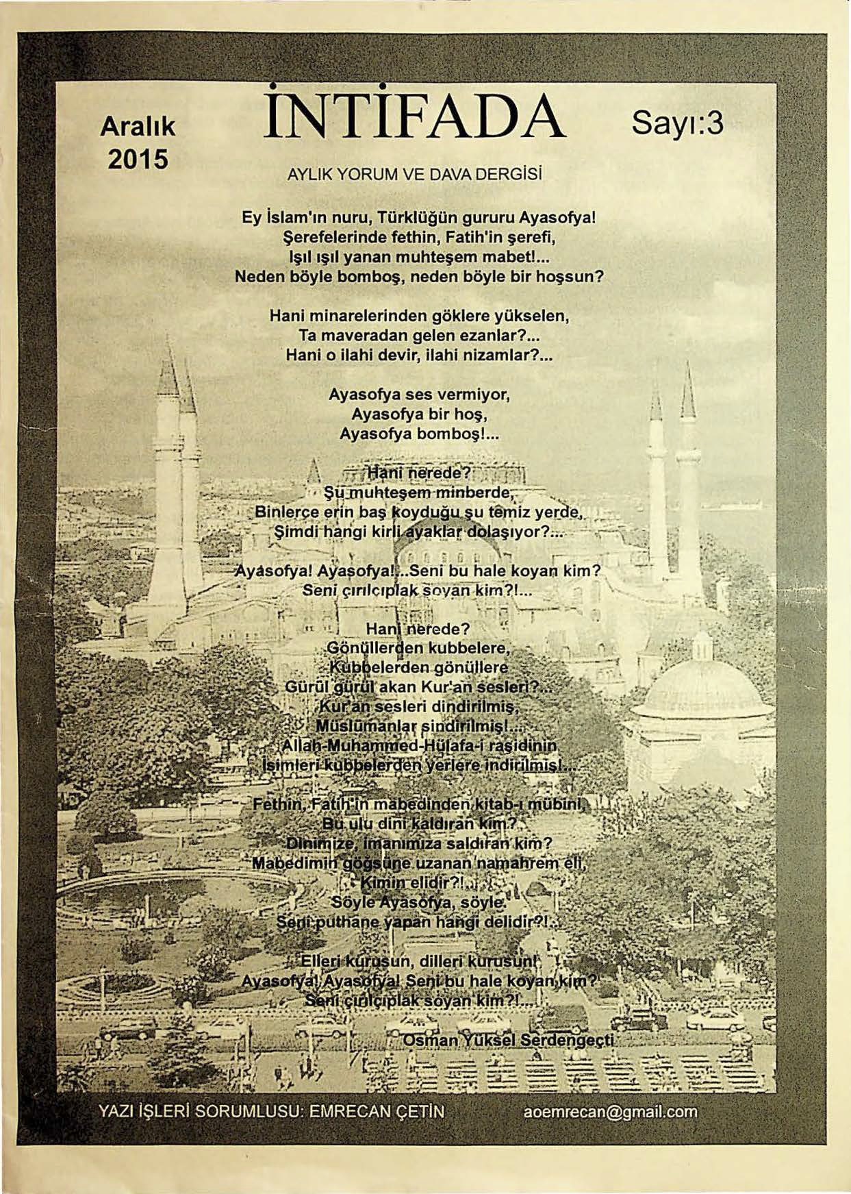 3. Sayı Kapağı