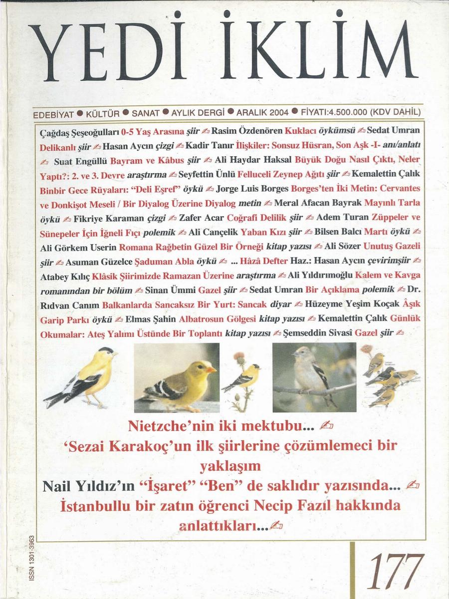 18. Cilt 177. Sayı Kapağı