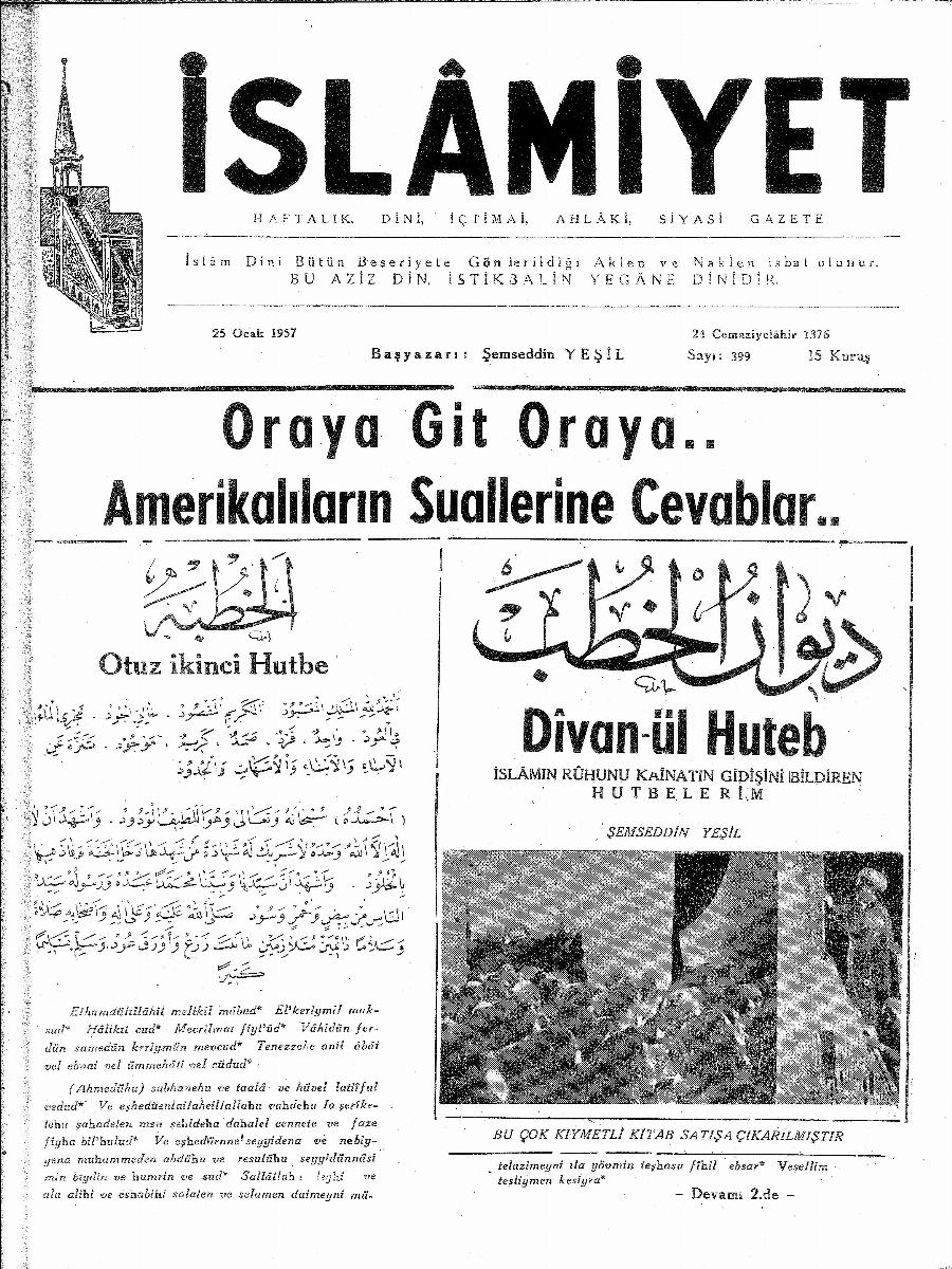 8. Cilt 399. Sayı Kapağı