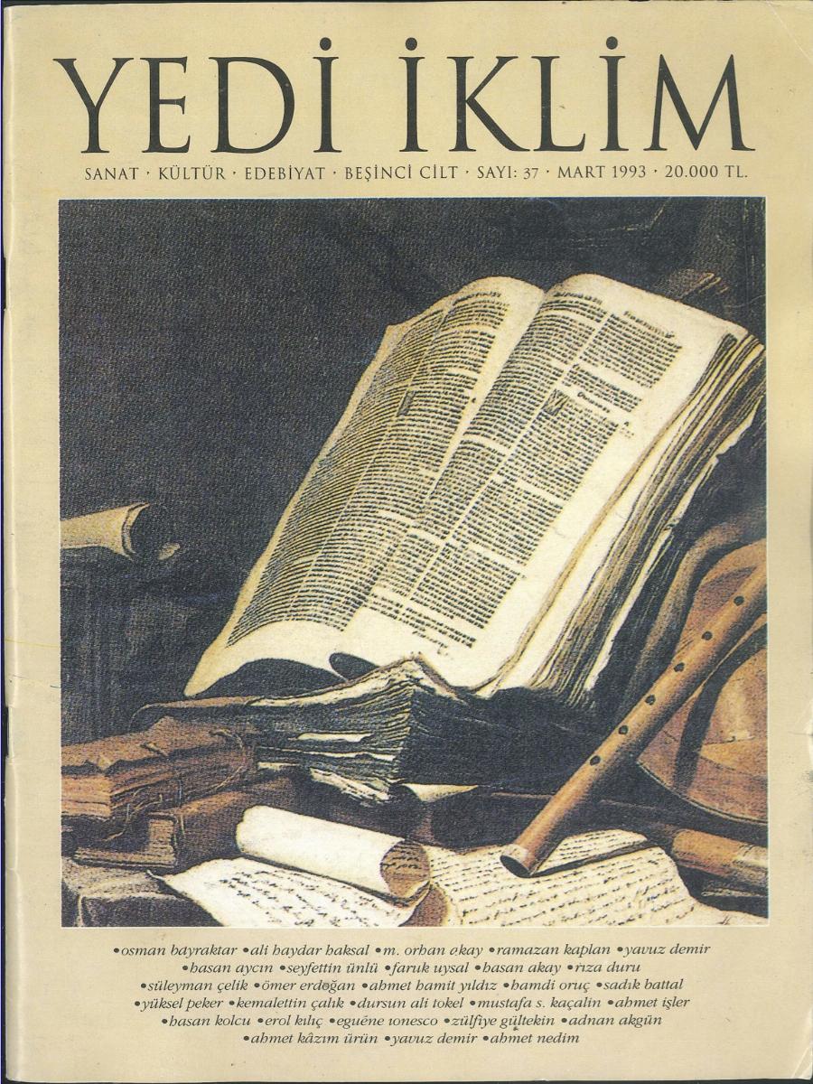 5. Cilt 37. Sayı Kapağı