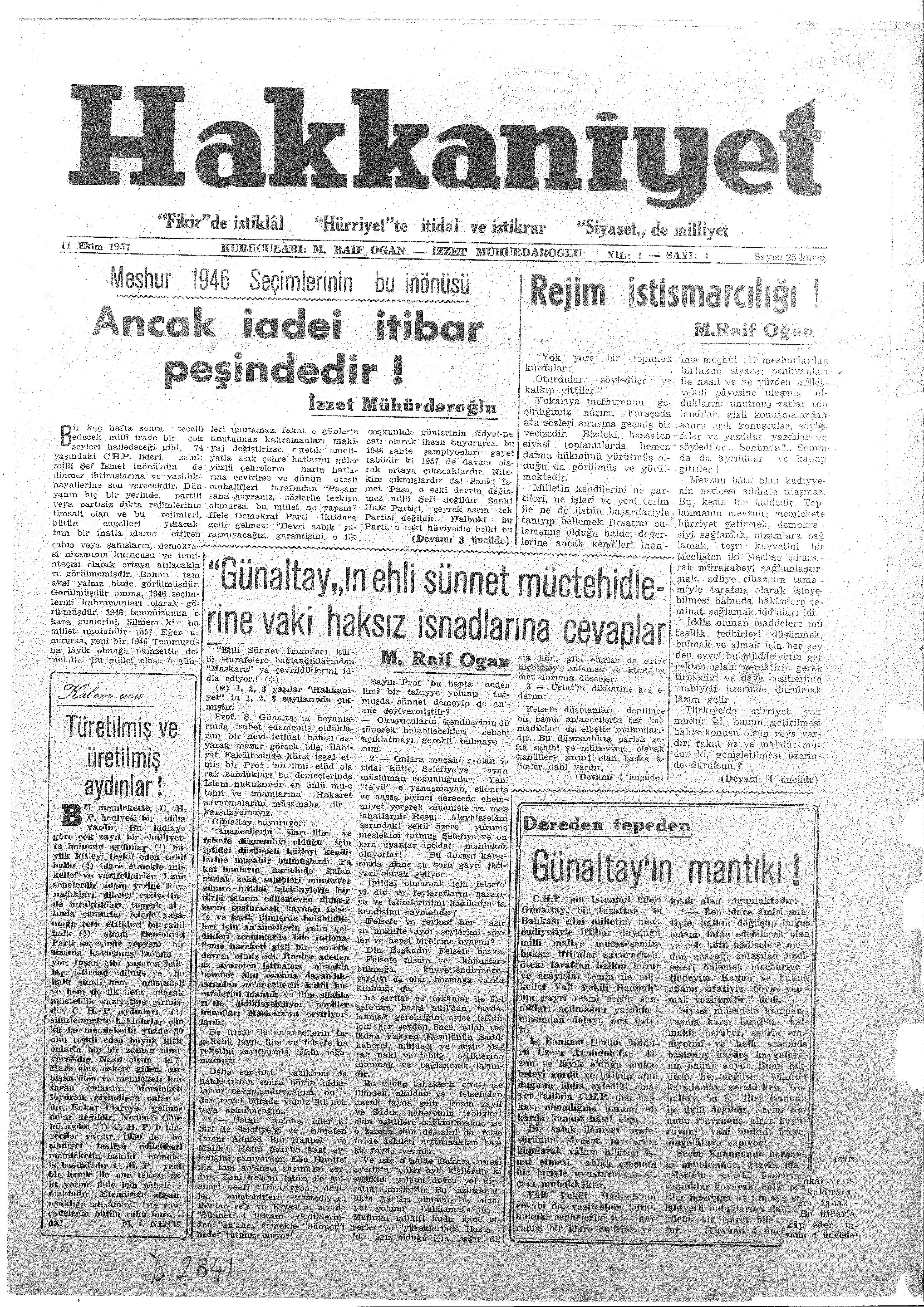 4. Sayı Kapağı