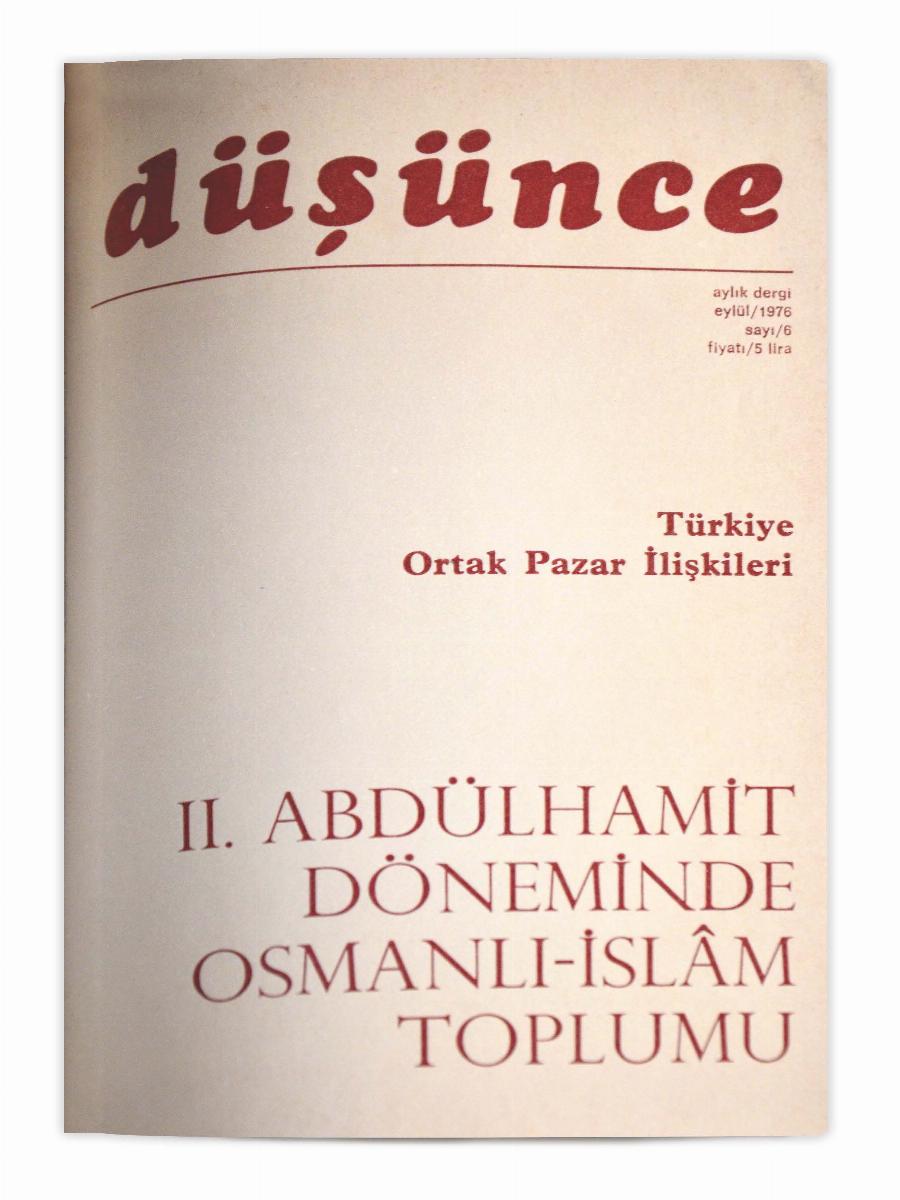 1. Cilt 6. Sayı Kapağı