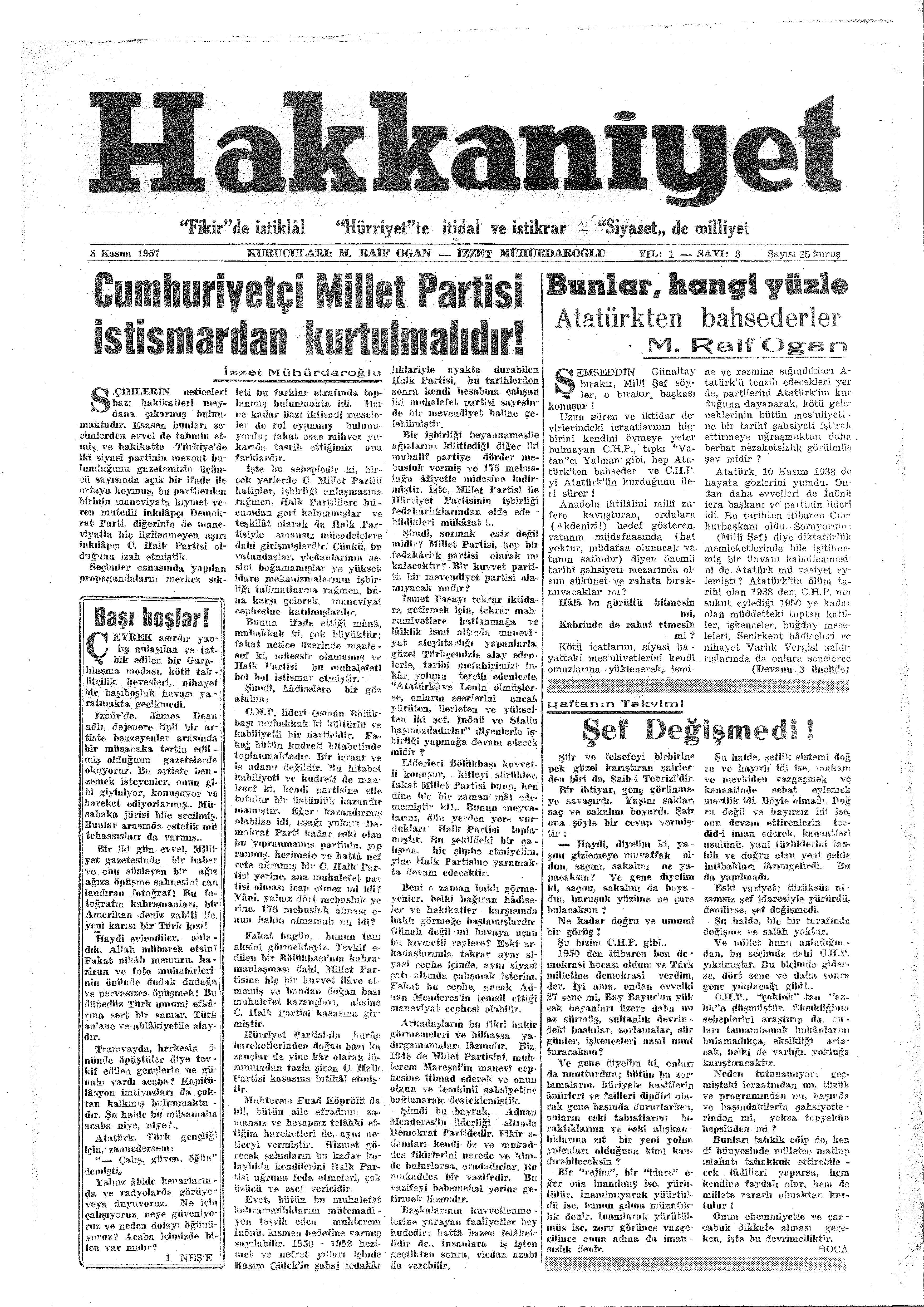 8. Sayı Kapağı