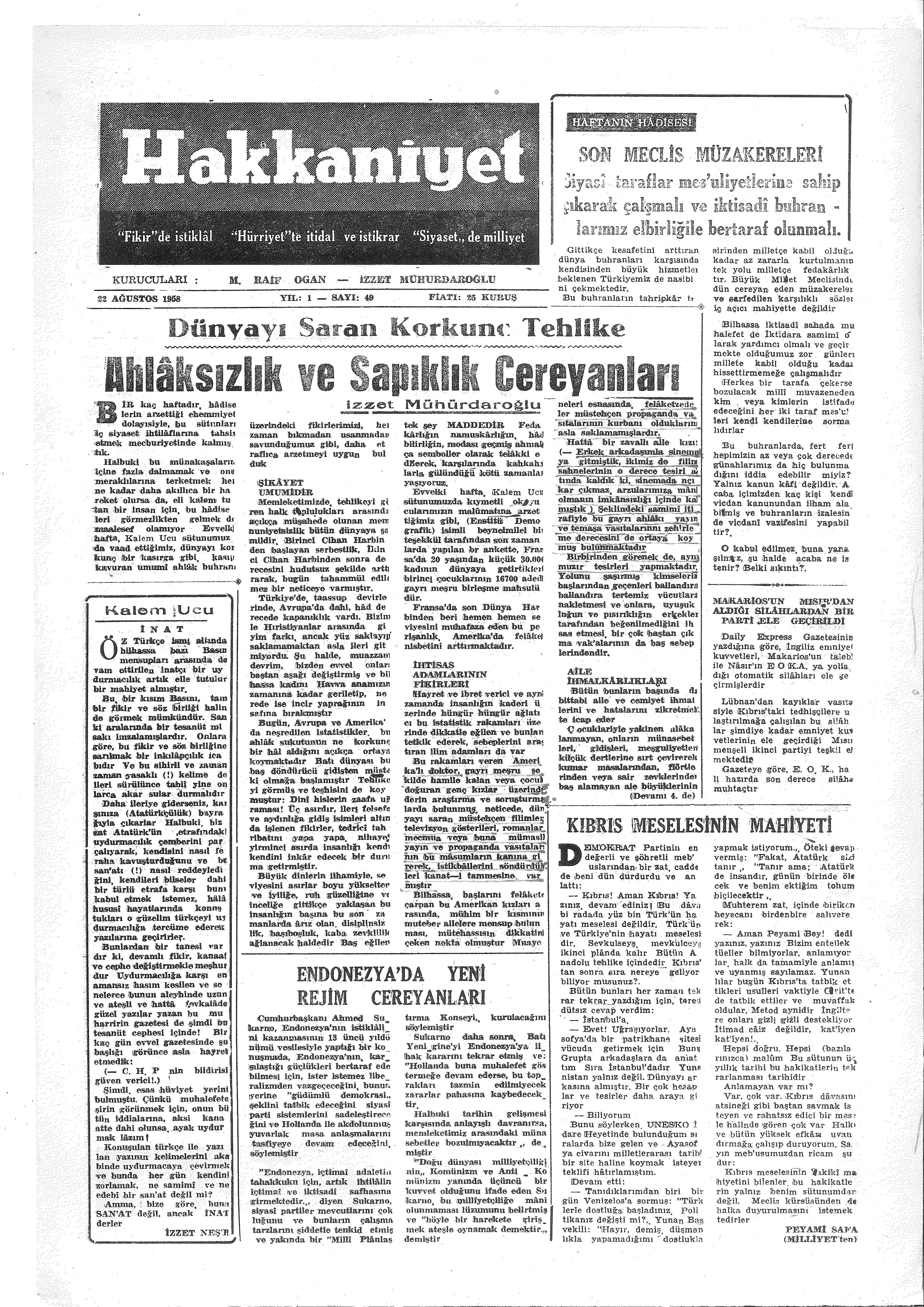 49. Sayı Kapağı