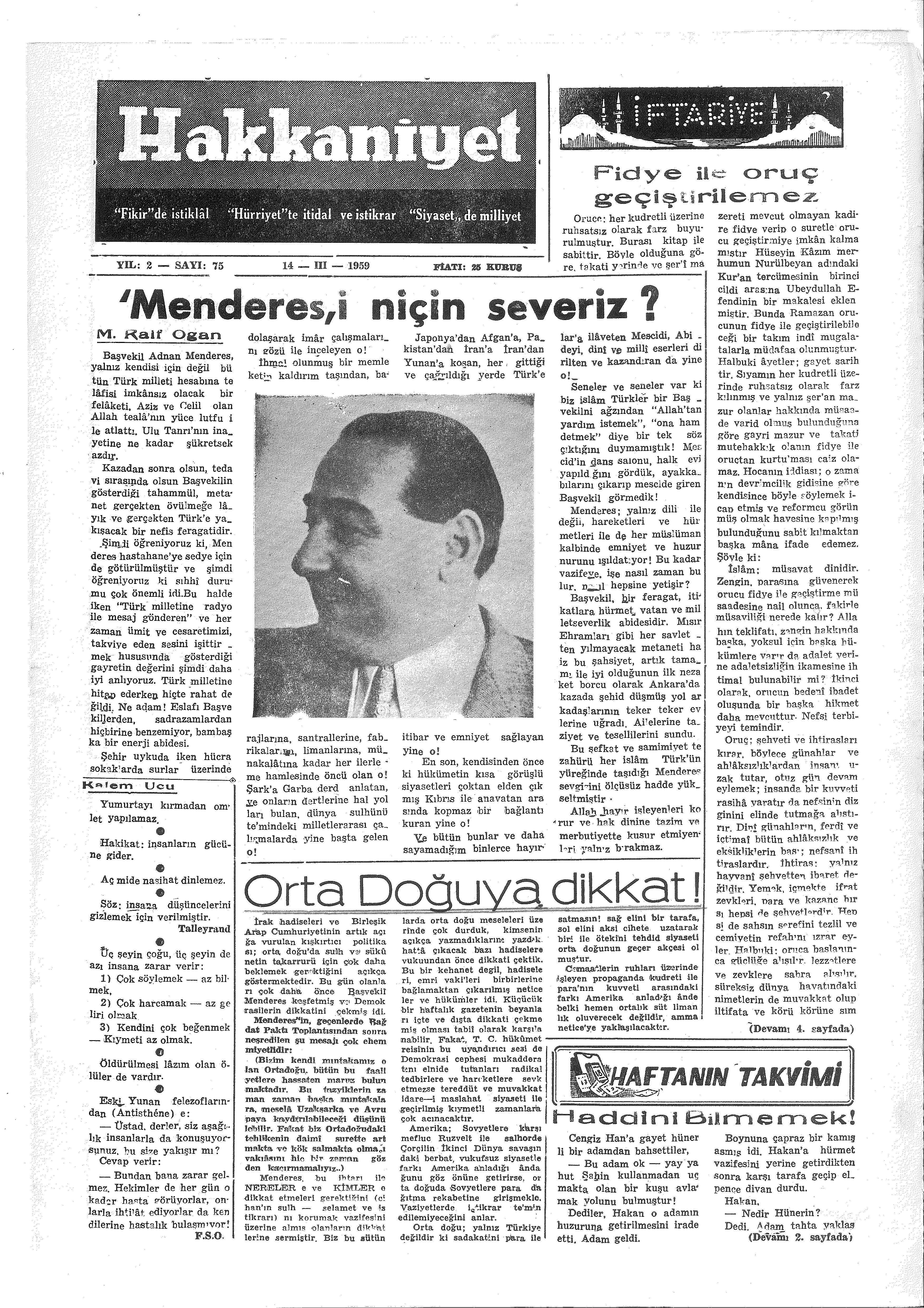 75. Sayı Kapağı