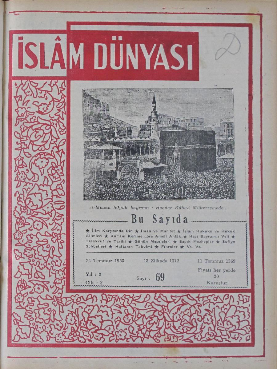 3. Cilt 69. Sayı Kapağı