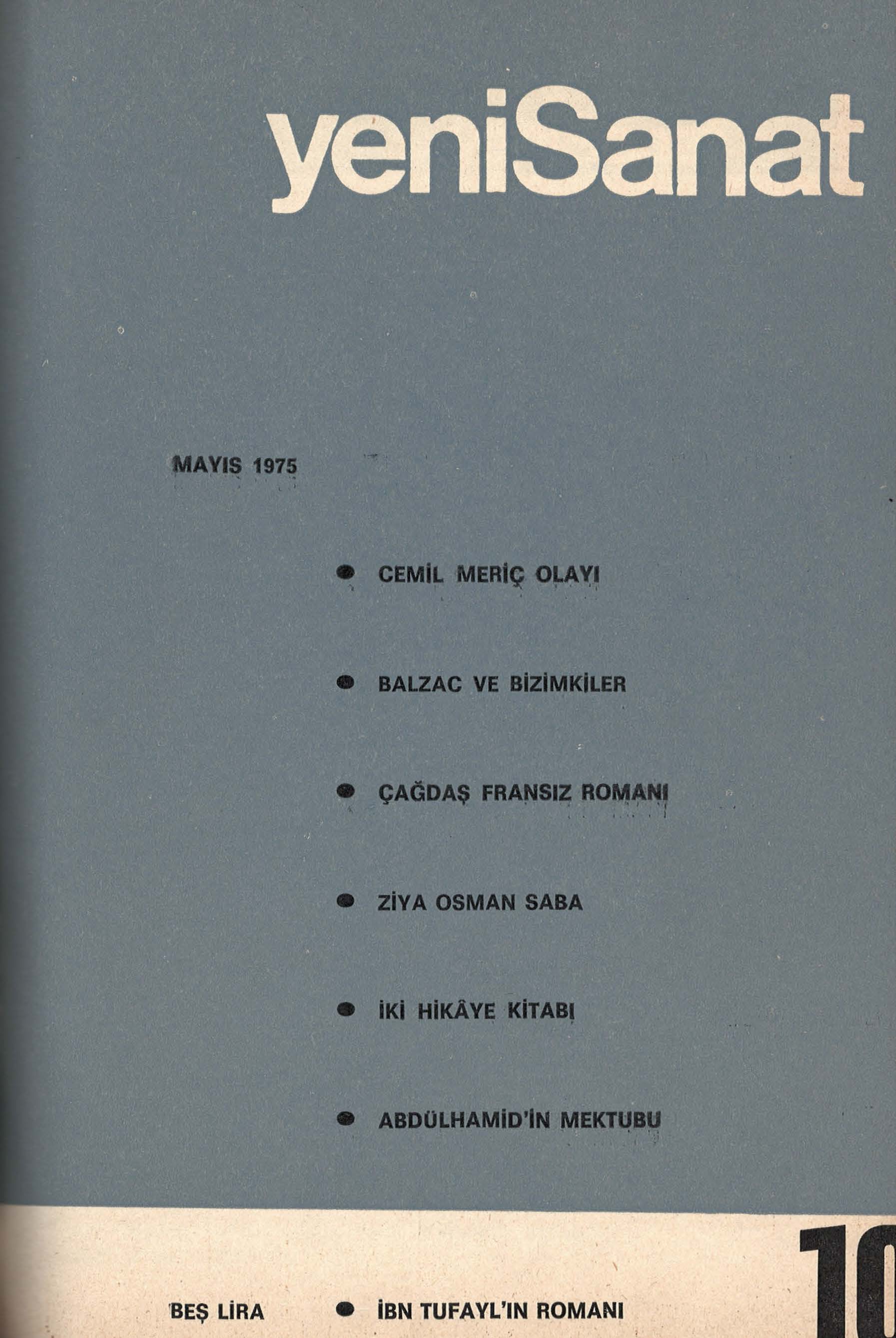 1. Cilt 10. Sayı Kapağı
