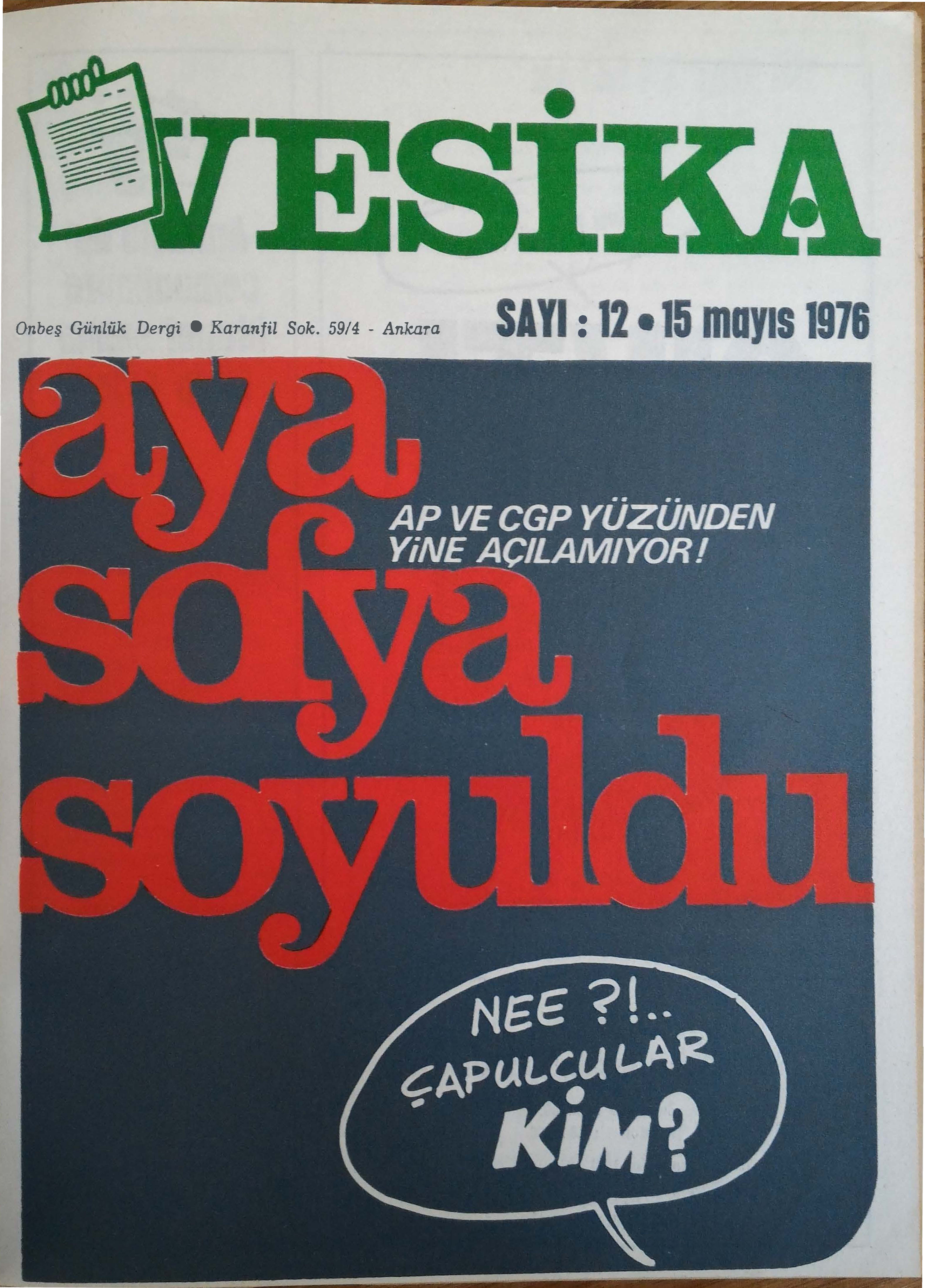 12. Sayı Kapağı