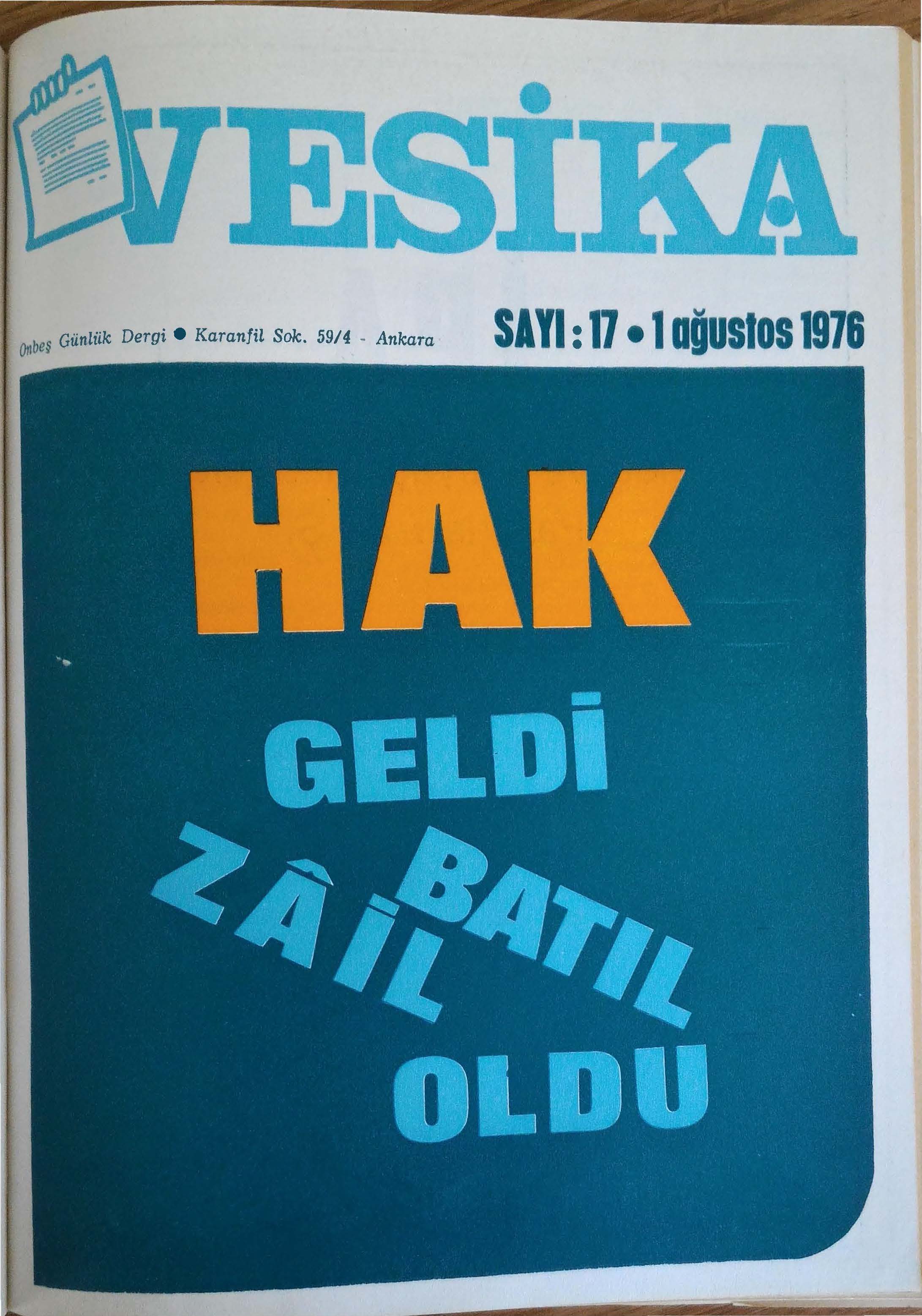 17. Sayı Kapağı