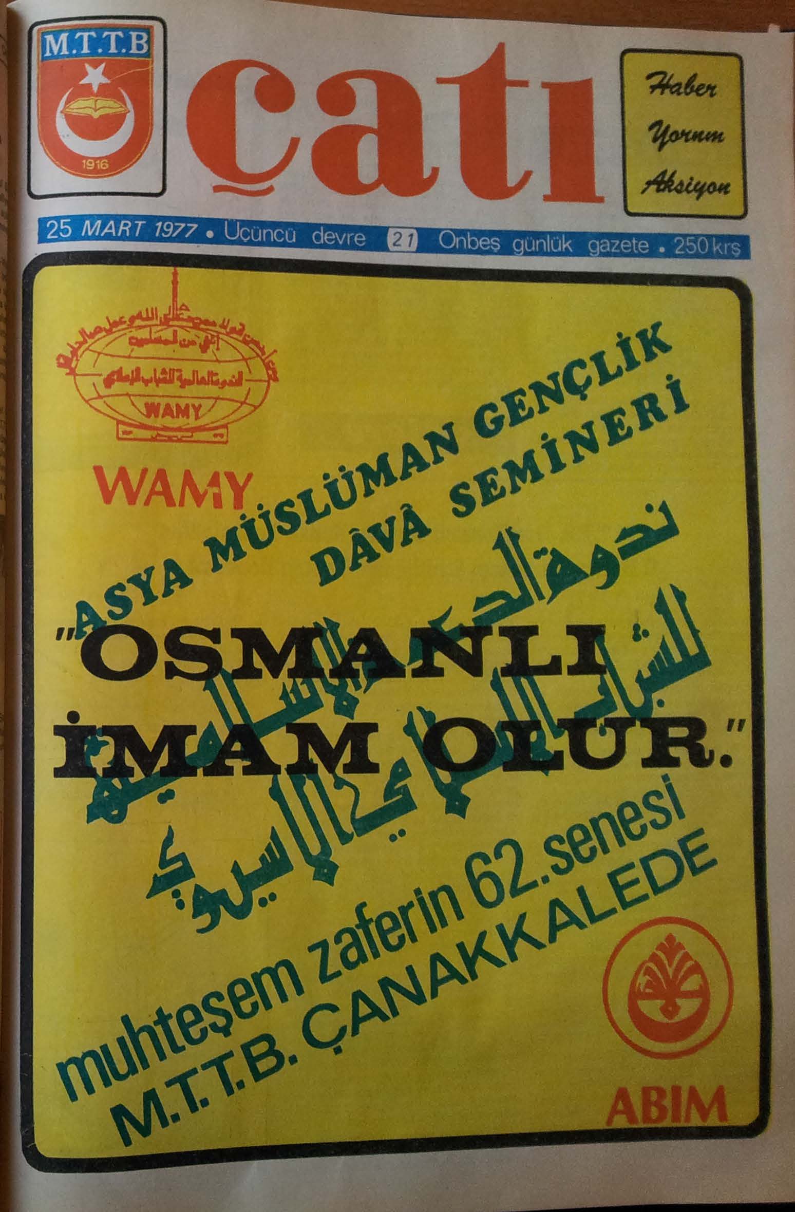 21. Sayı Kapağı
