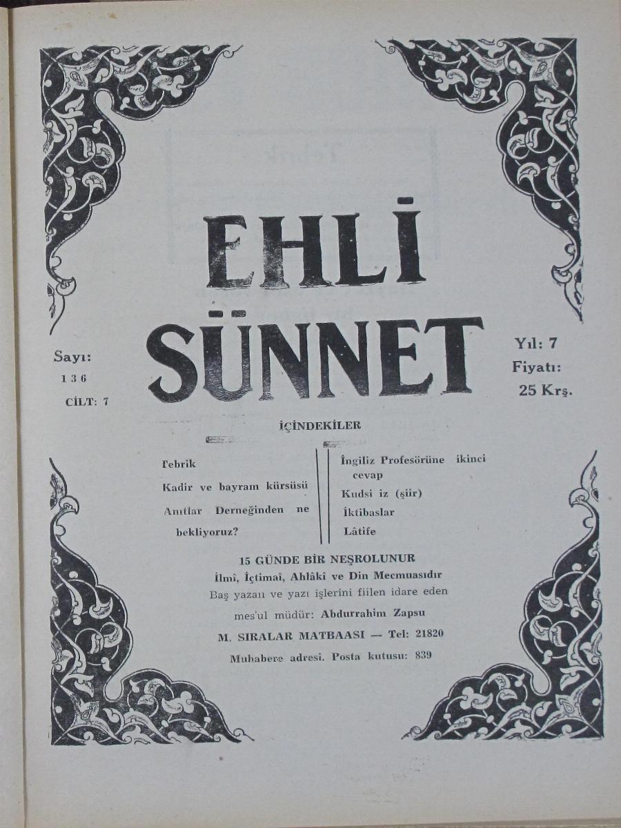 7. Cilt 136. Sayı Kapağı