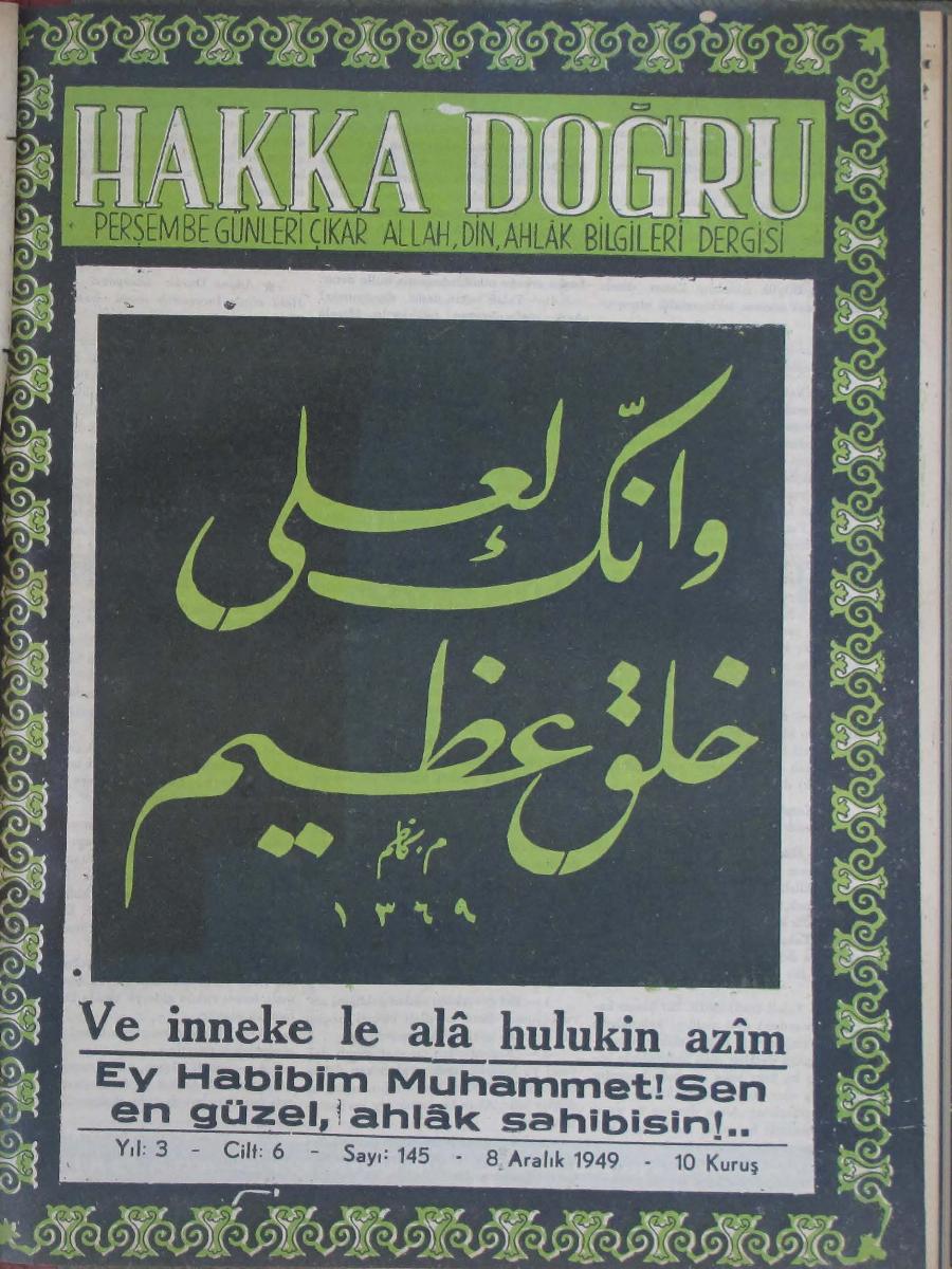 6. Cilt 145. Sayı Kapağı