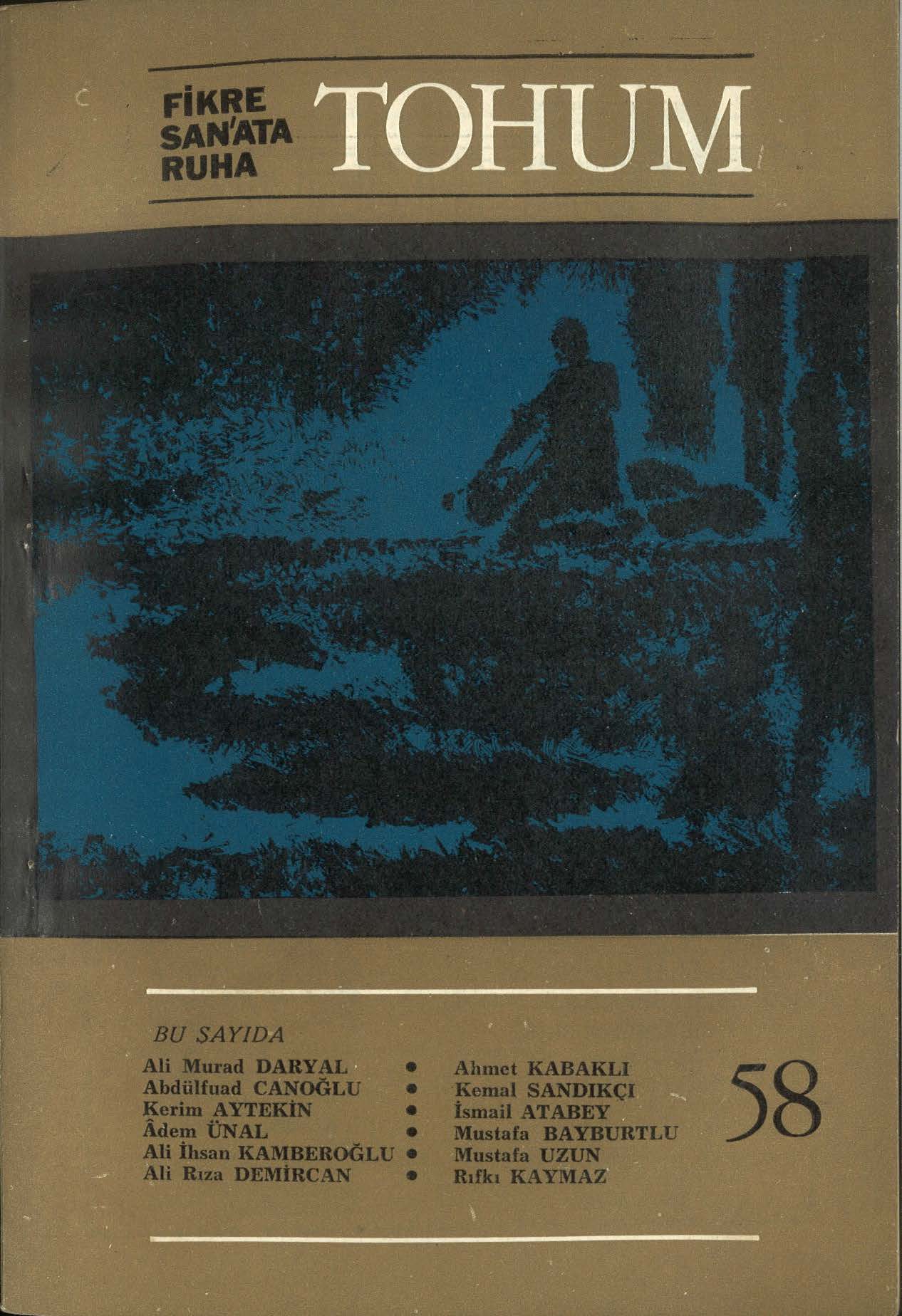 5. Cilt 58. Sayı Kapağı
