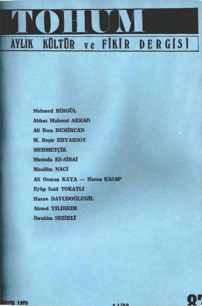 8. Cilt 87. Sayı Kapağı