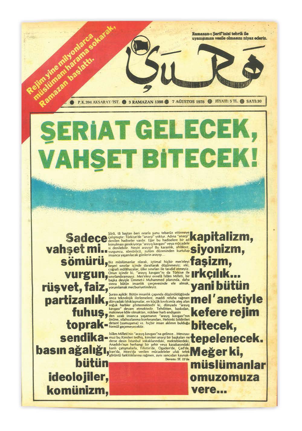30. Sayı Kapağı