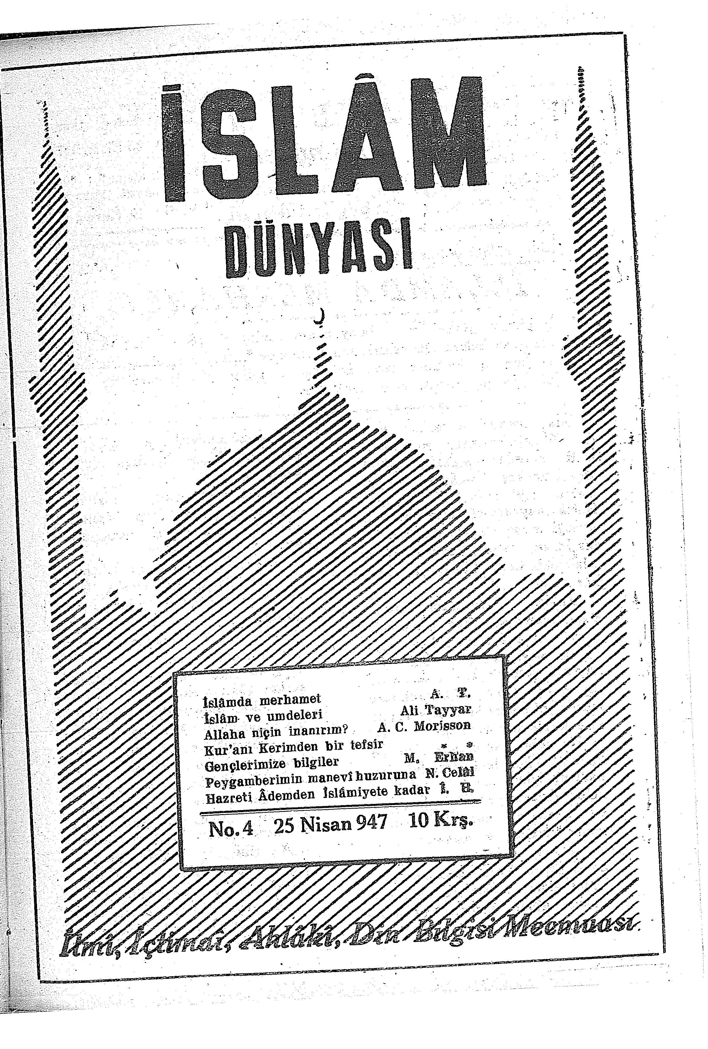 1. Cilt 4. Sayı Kapağı