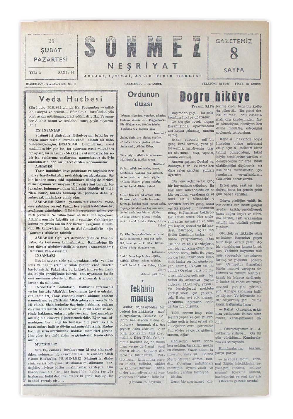 2. Cilt 20. Sayı Kapağı