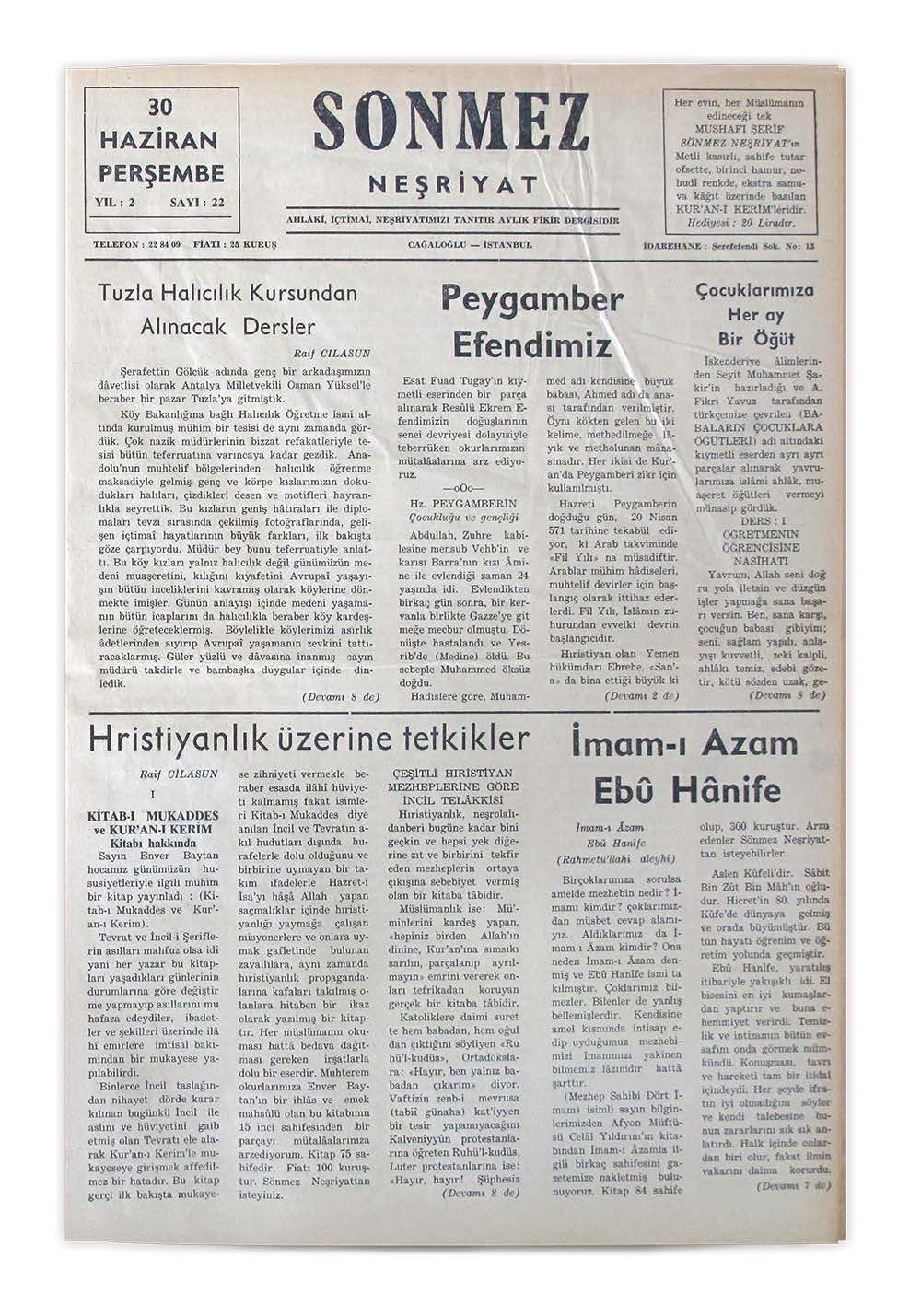 2. Cilt 22. Sayı Kapağı