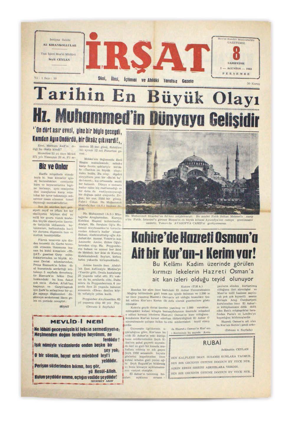 10. Sayı Kapağı