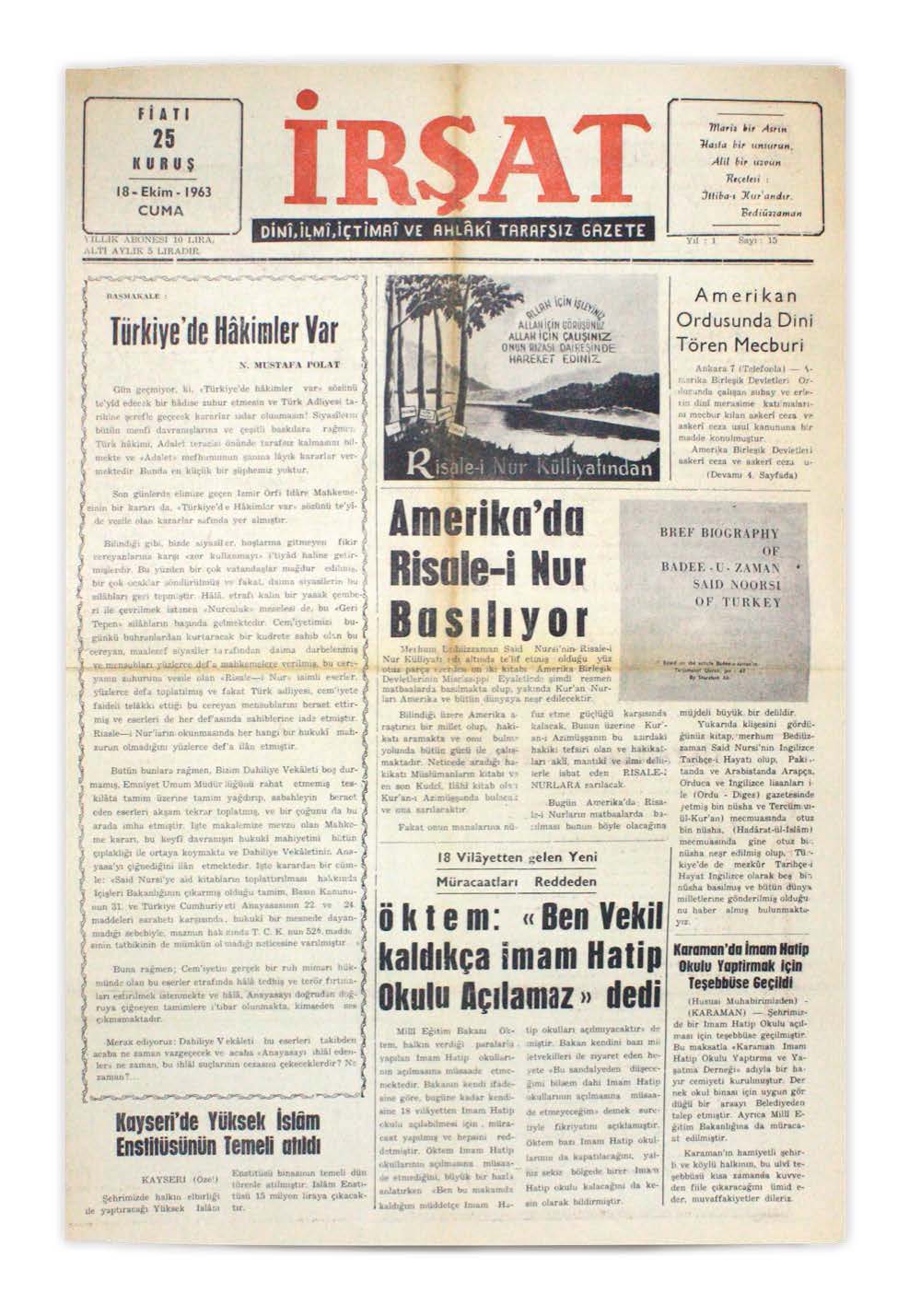 15. Sayı Kapağı