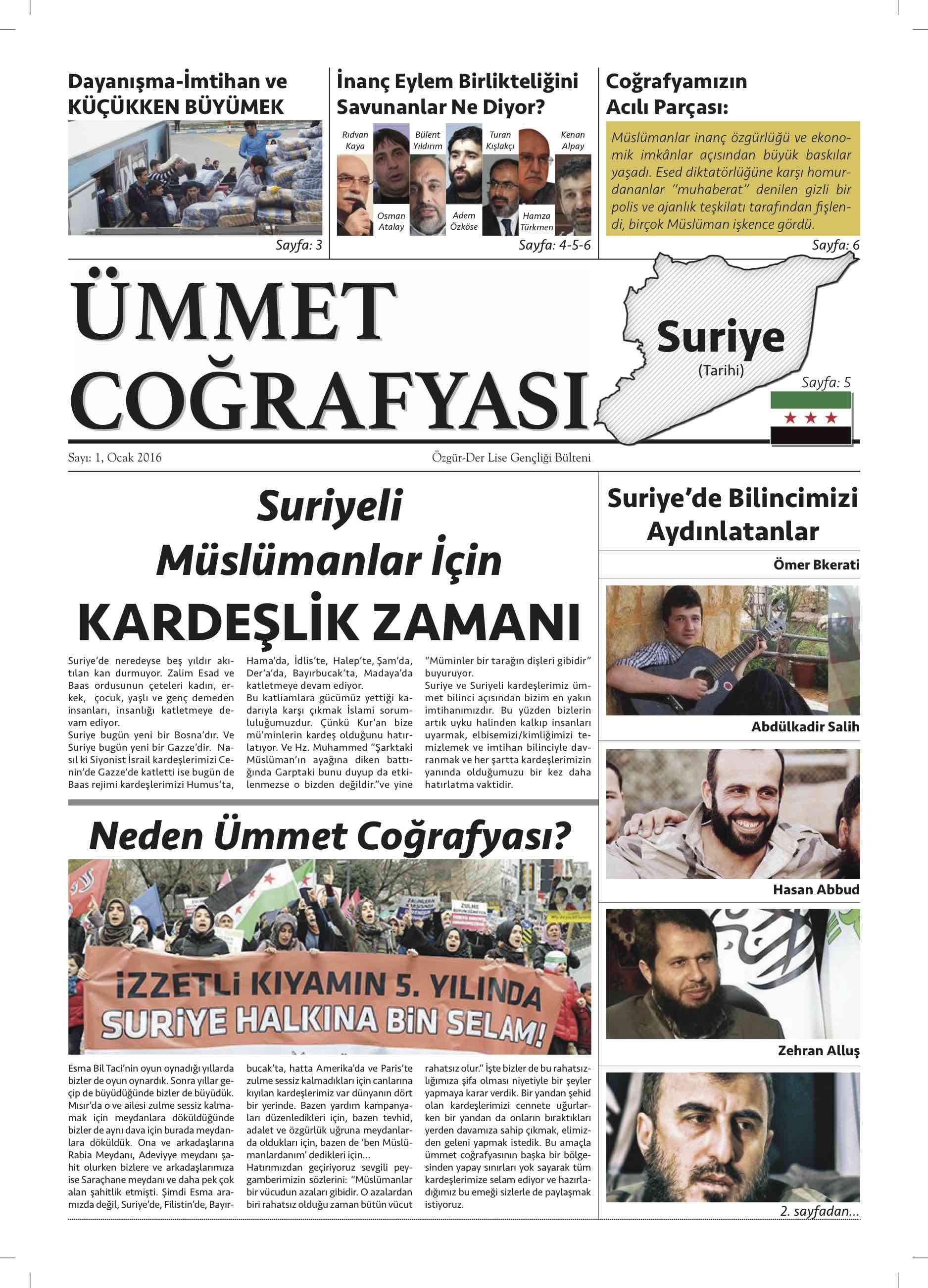 1. Sayı Kapağı