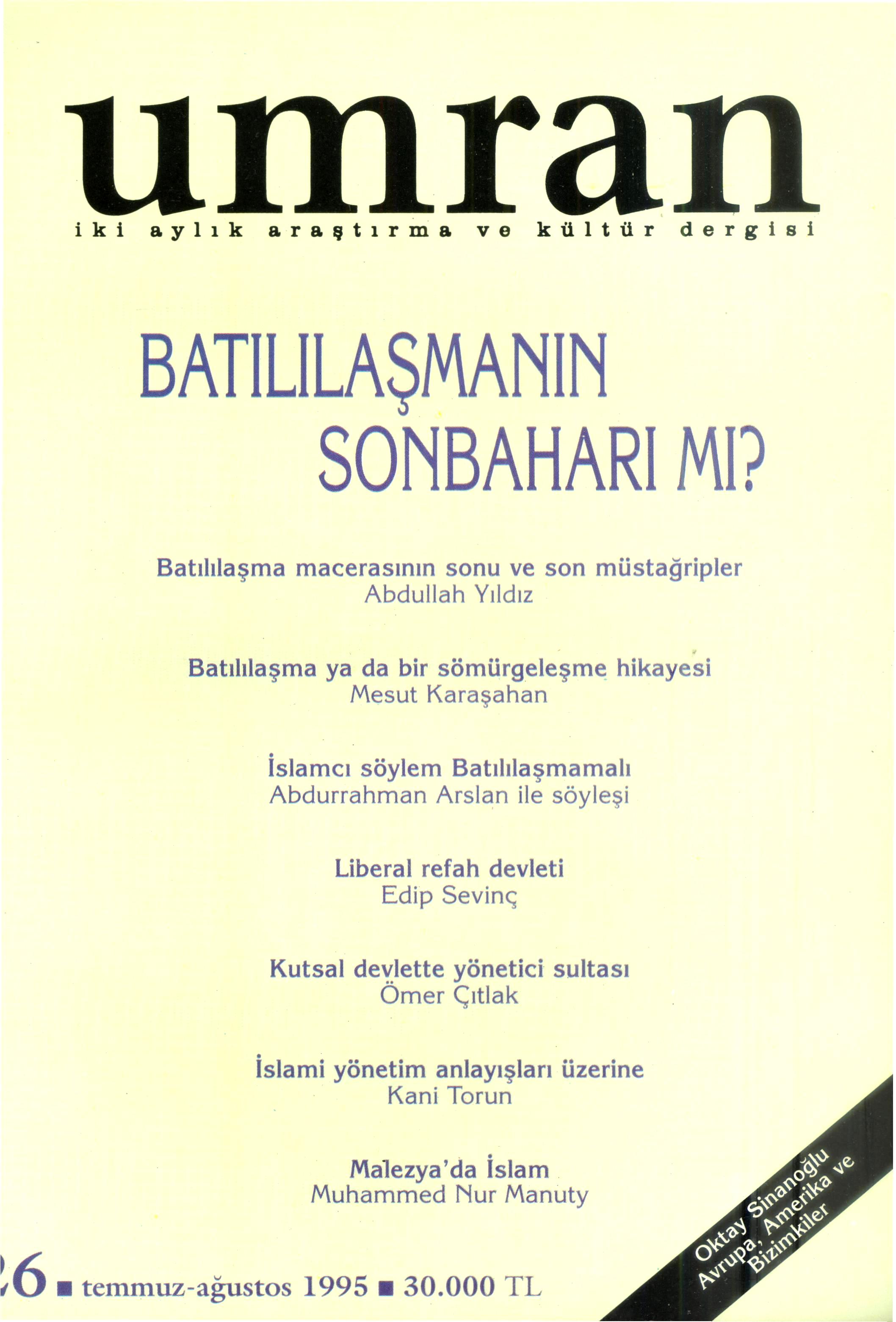 26. Sayı Kapağı
