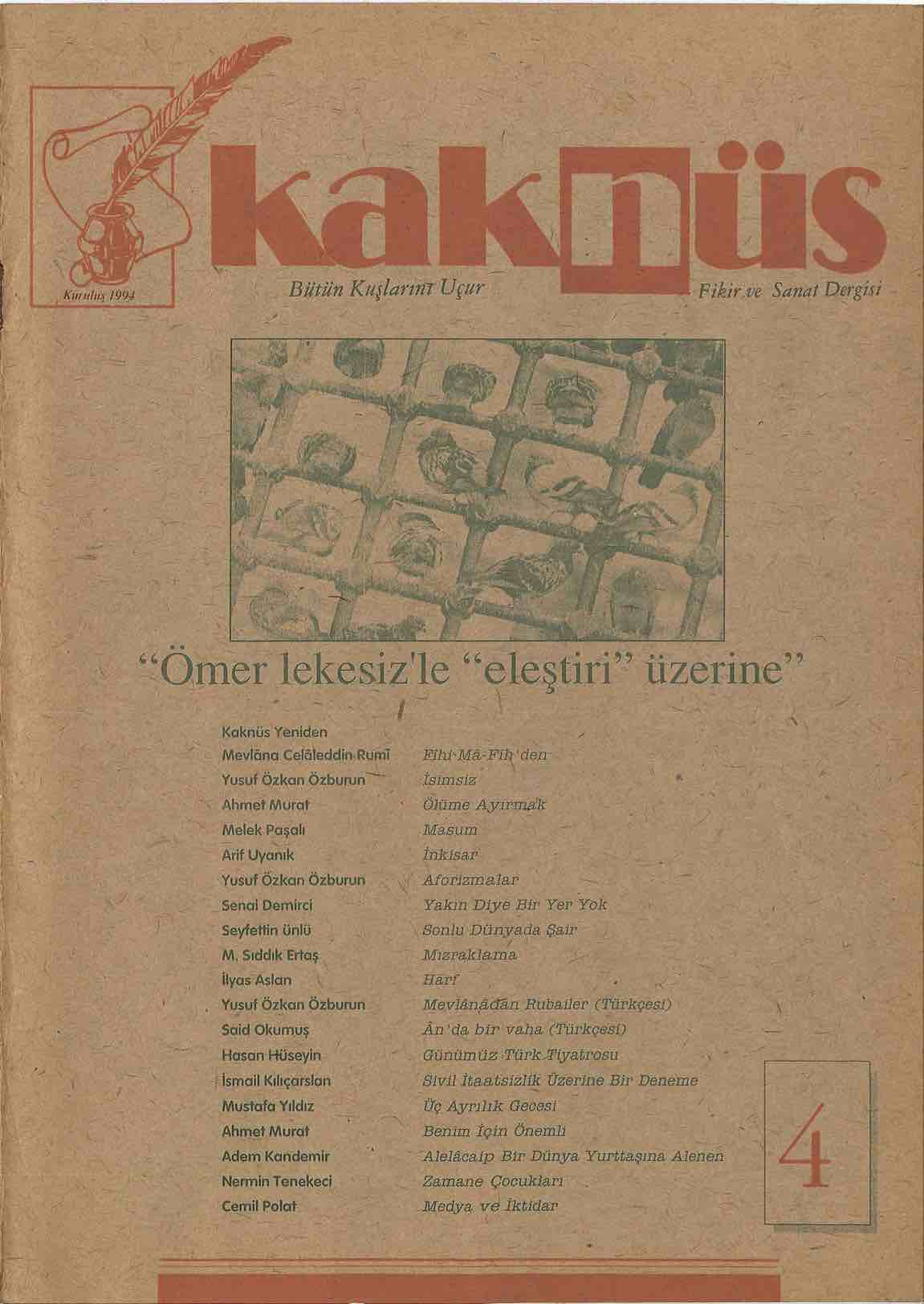 4. Sayı Kapağı