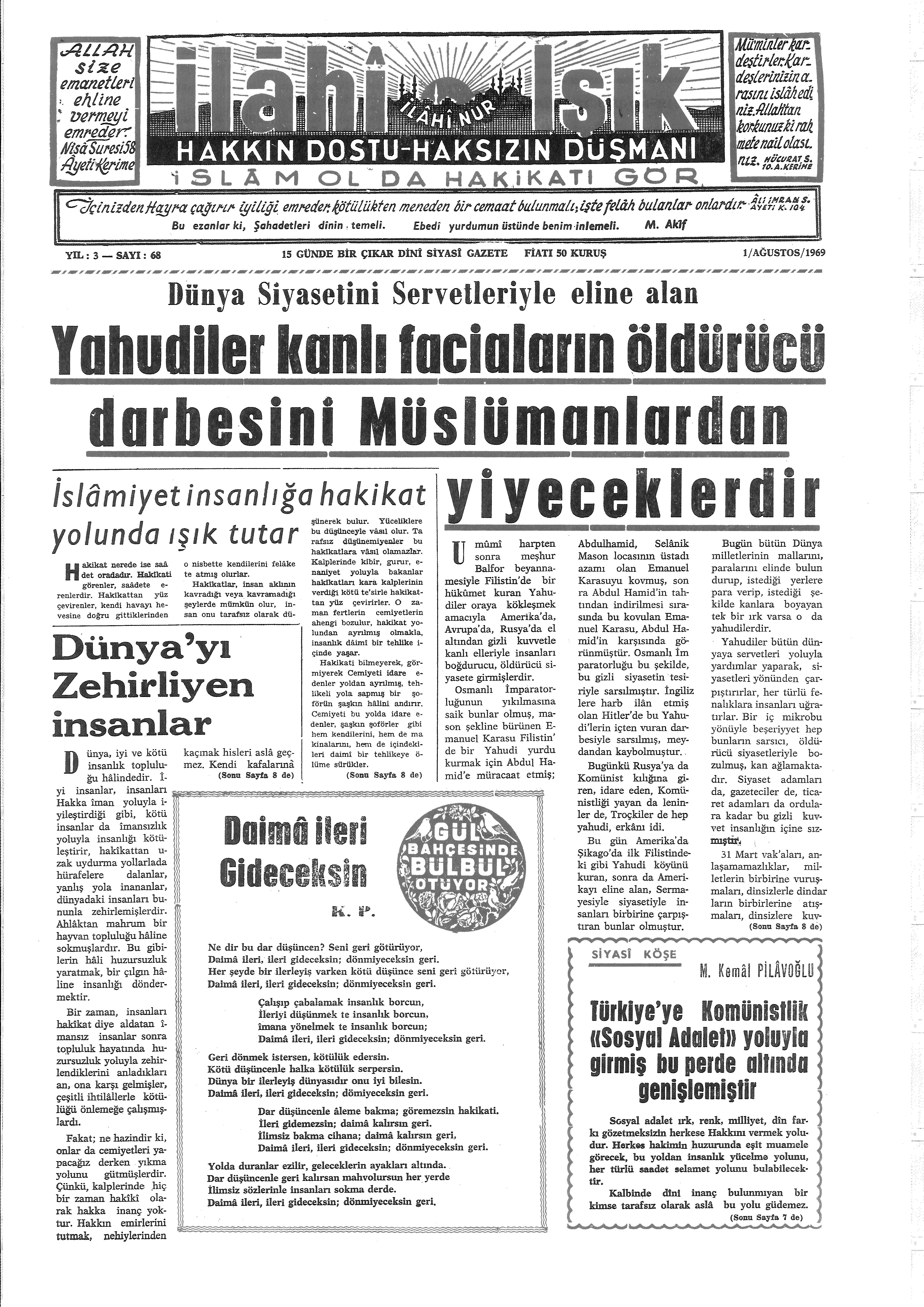 3. Cilt 68. Sayı Kapağı