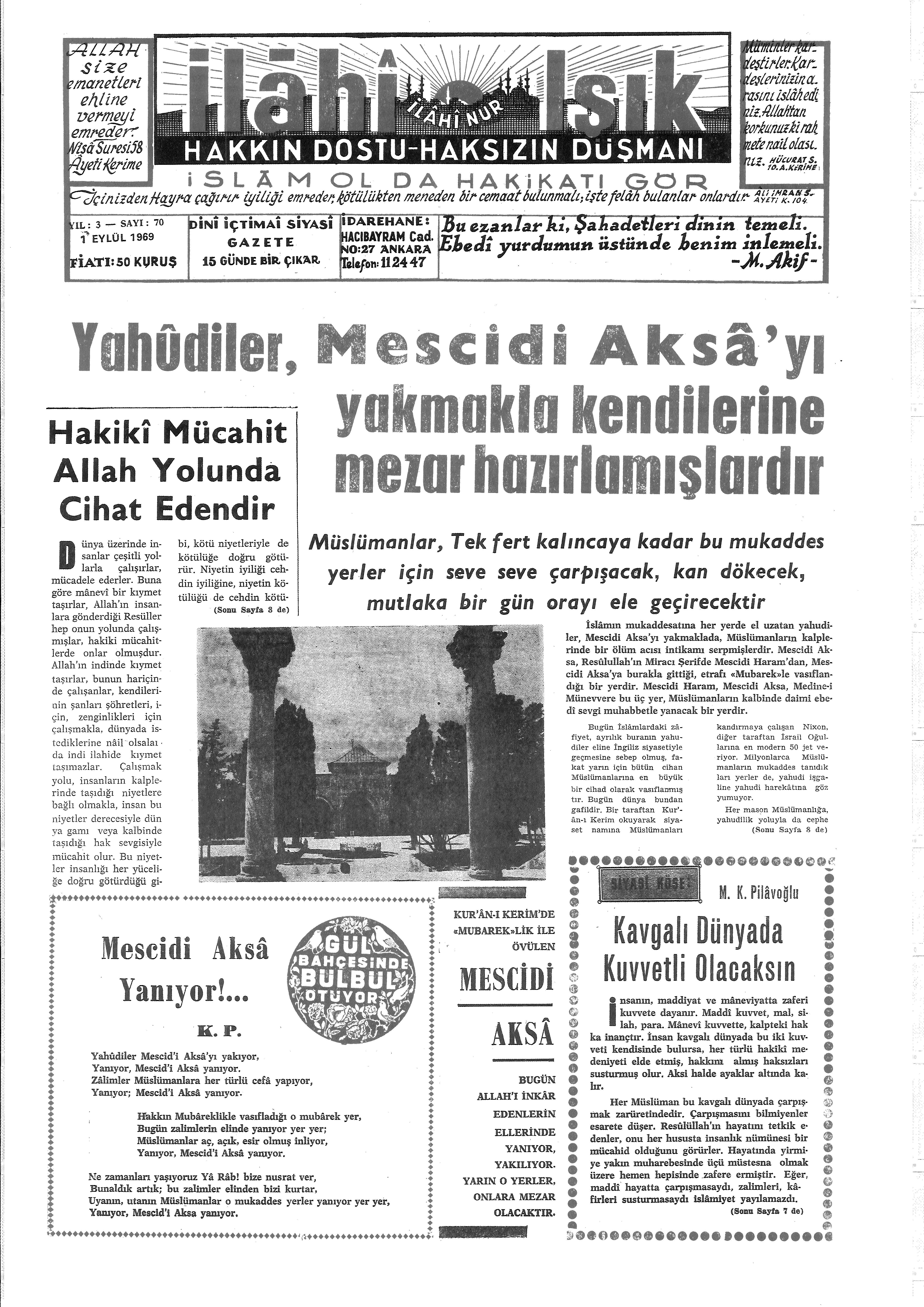 3. Cilt 70. Sayı Kapağı