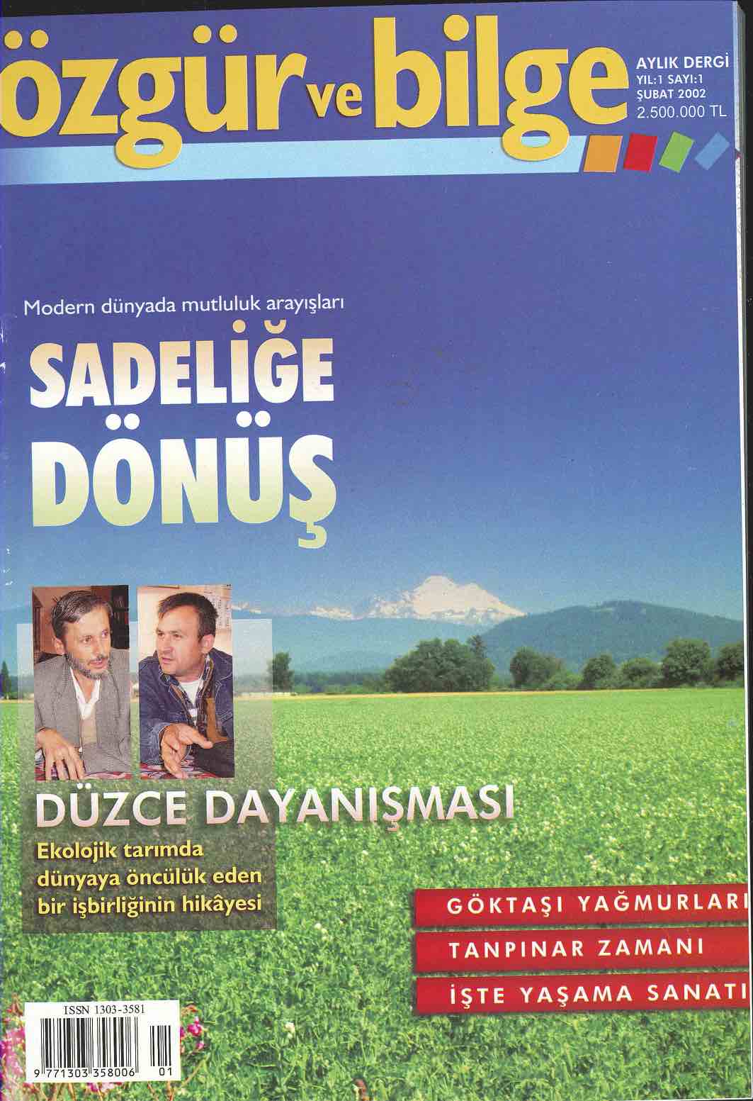 1. Sayı Kapağı