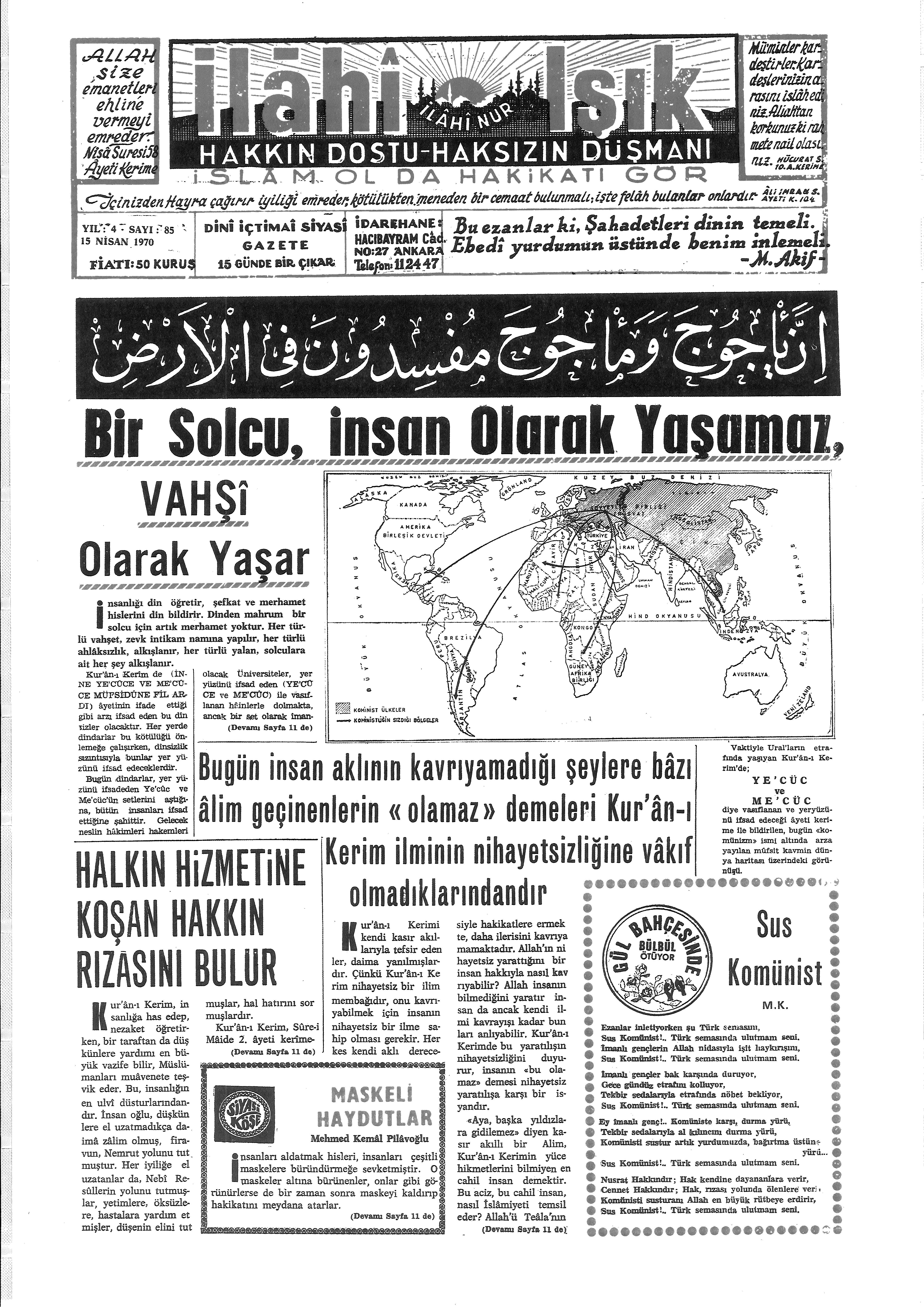 4. Cilt 85. Sayı Kapağı