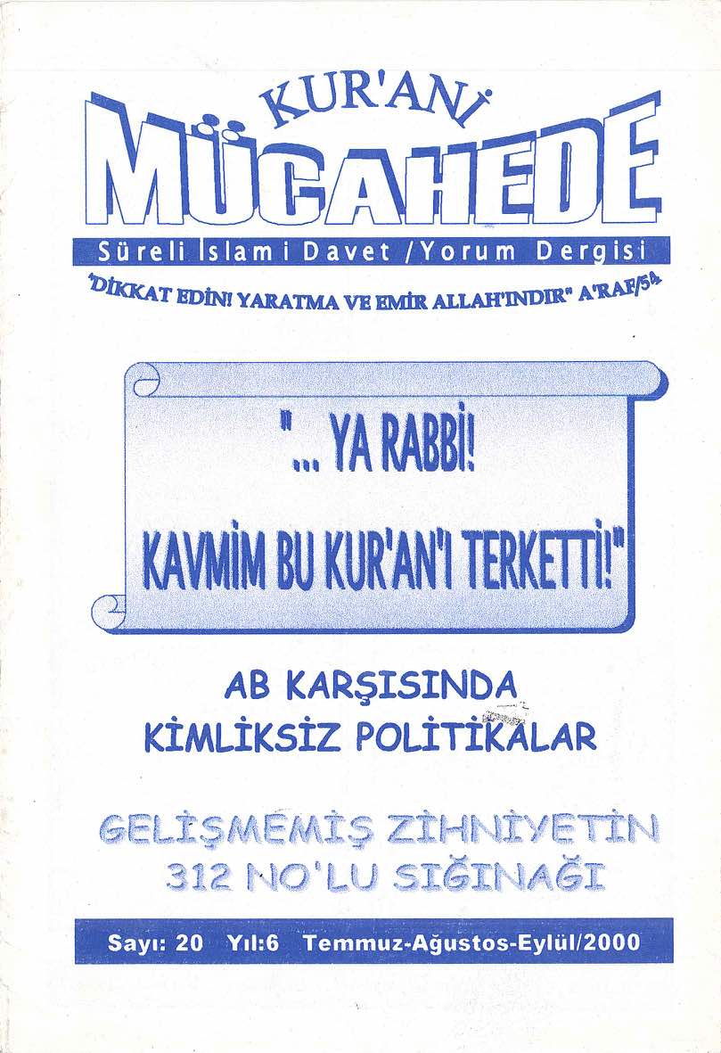 20. Sayı Kapağı