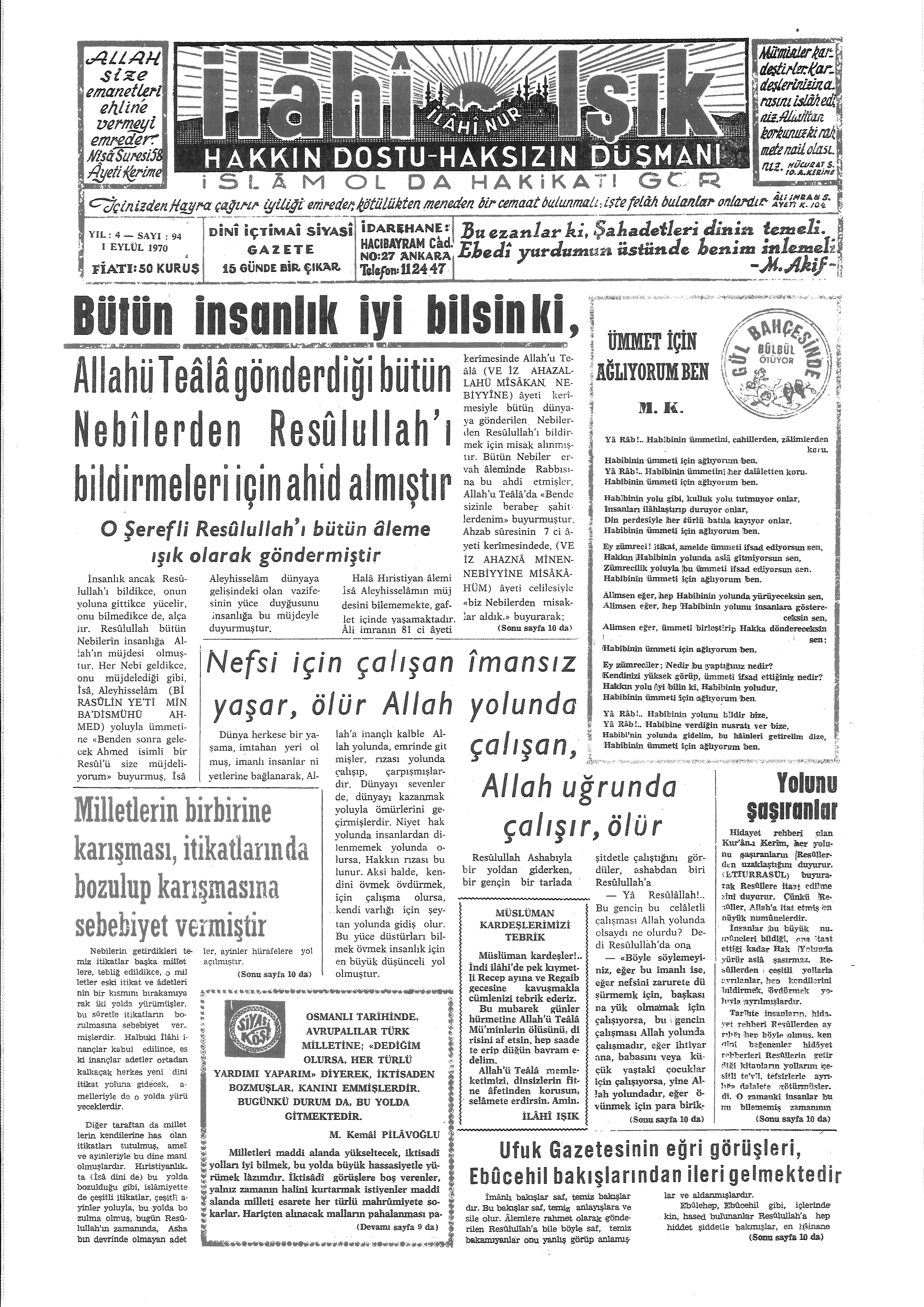 4. Cilt 94. Sayı Kapağı