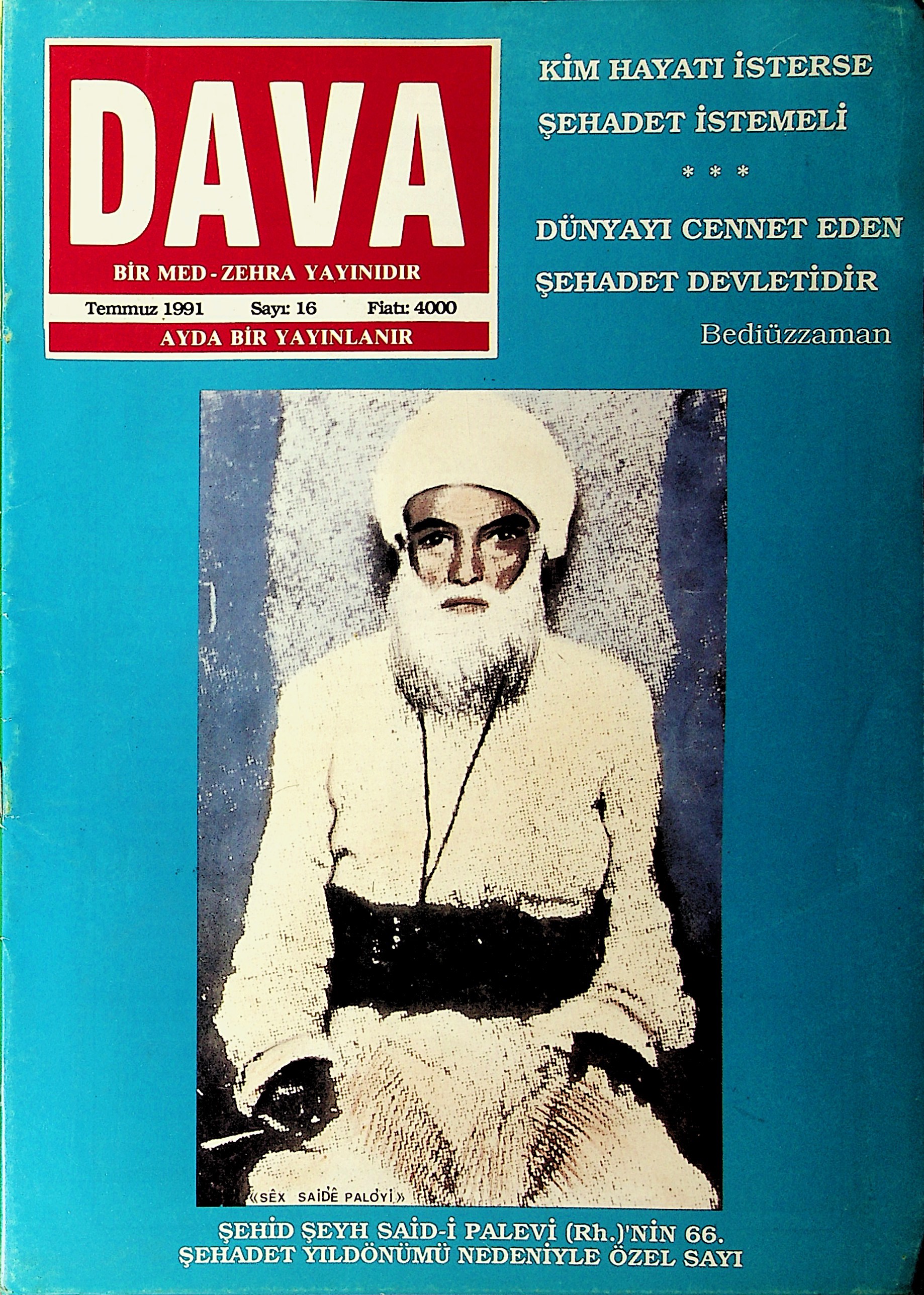 16. Sayı Kapağı