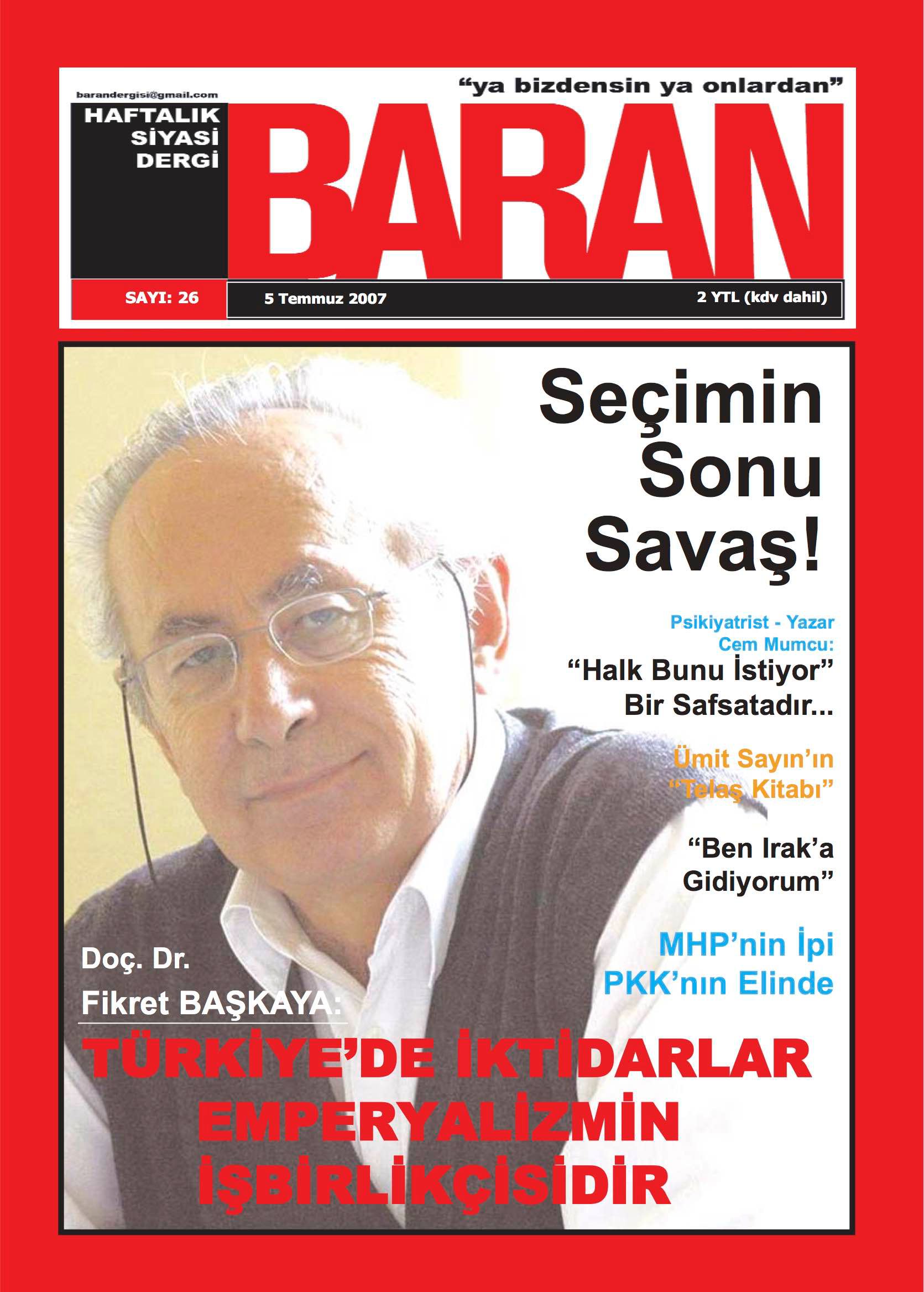 26. Sayı Kapağı