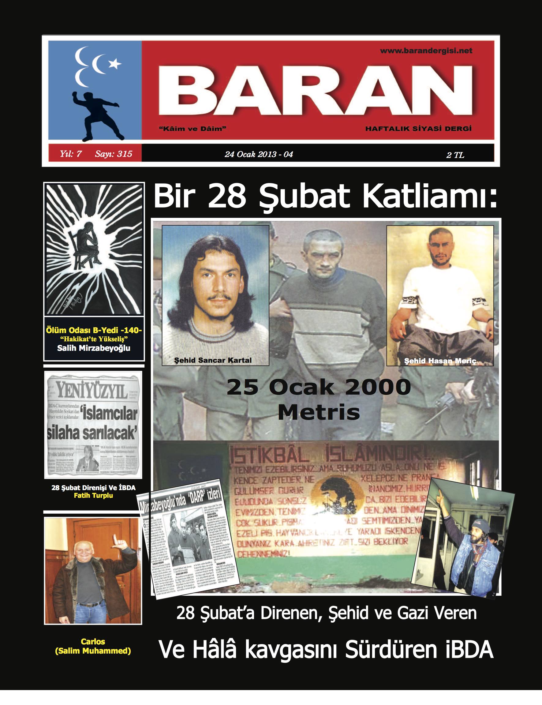 315. Sayı Kapağı