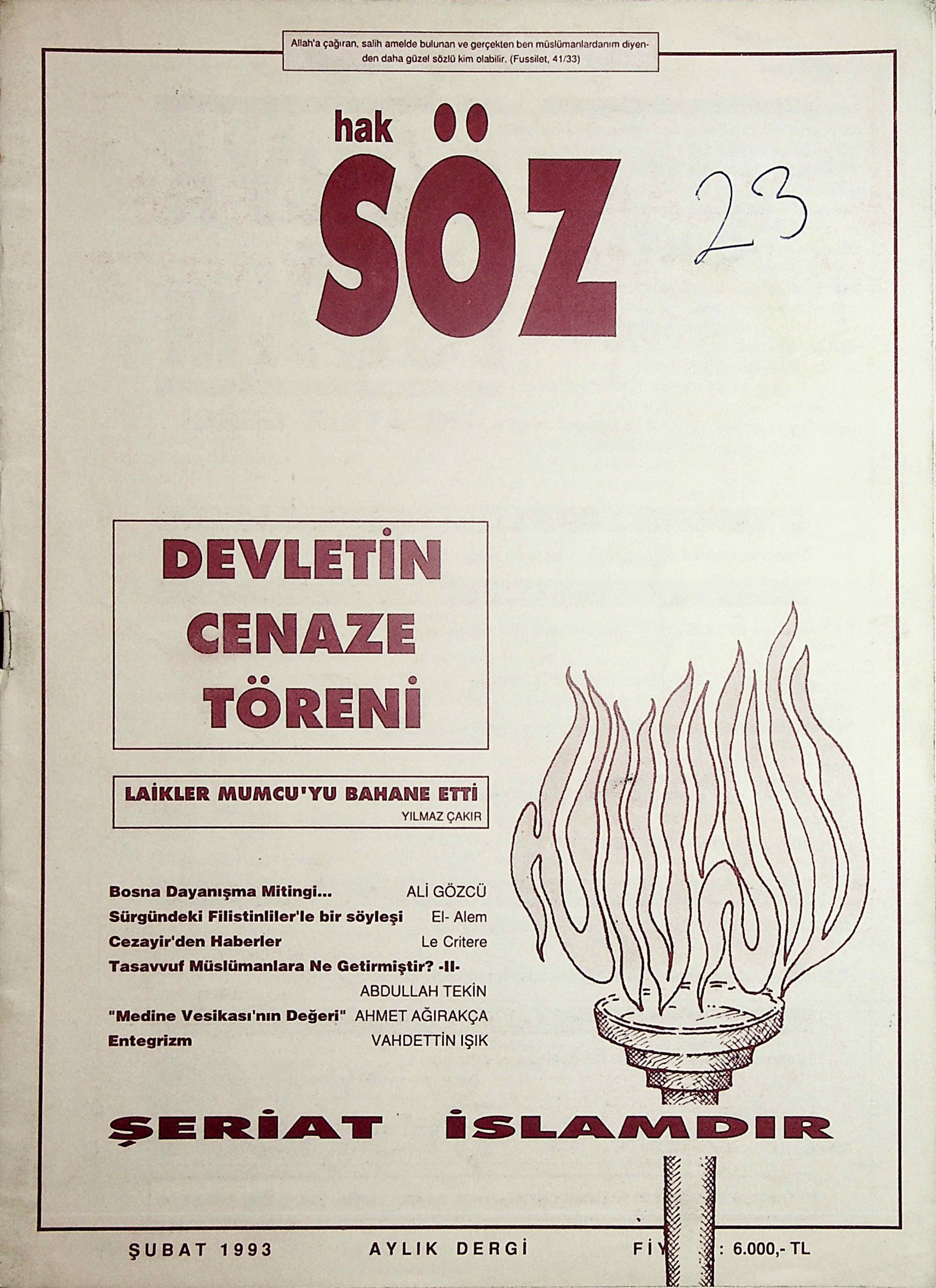 23. Sayı Kapağı