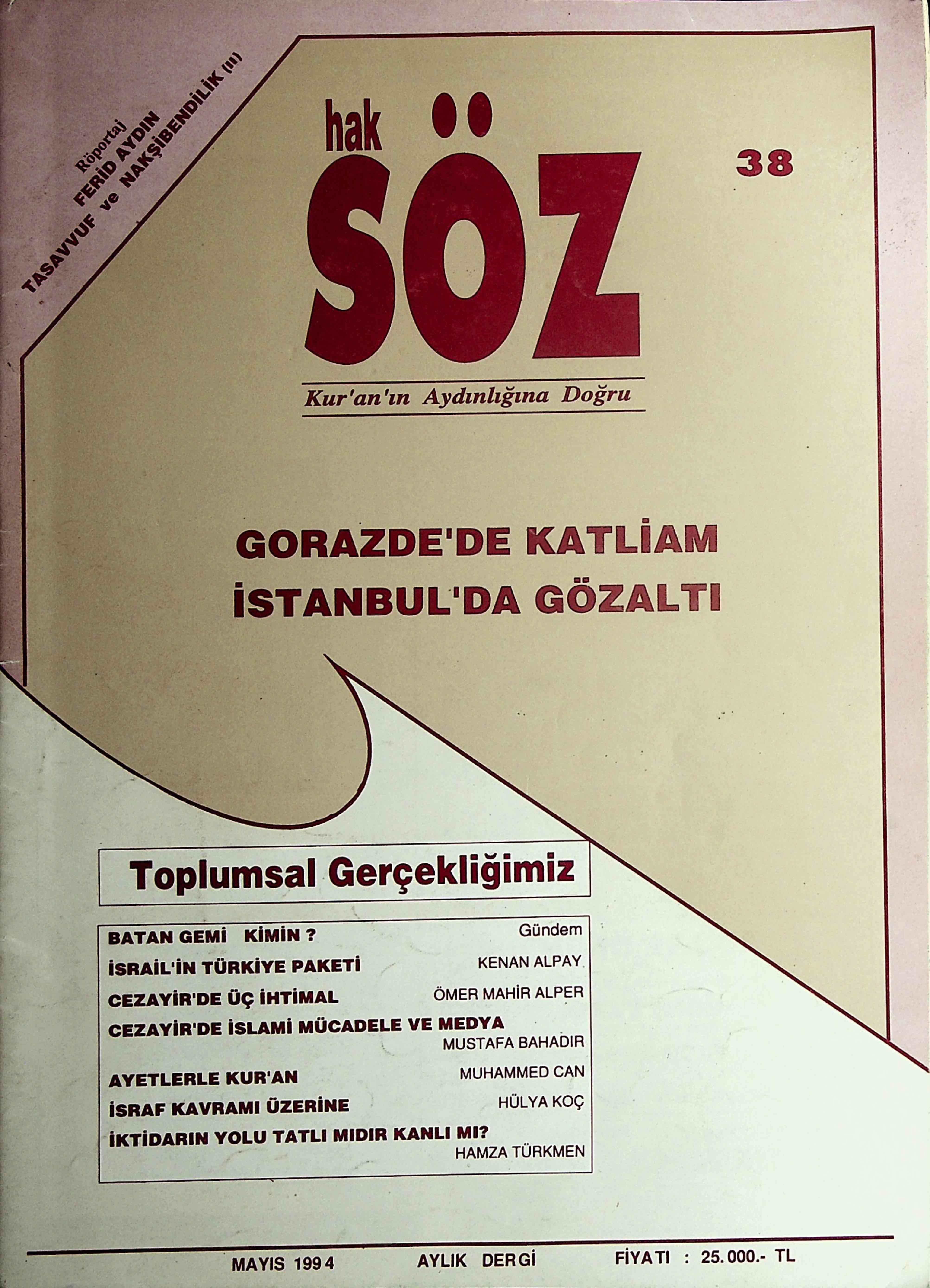 38. Sayı Kapağı
