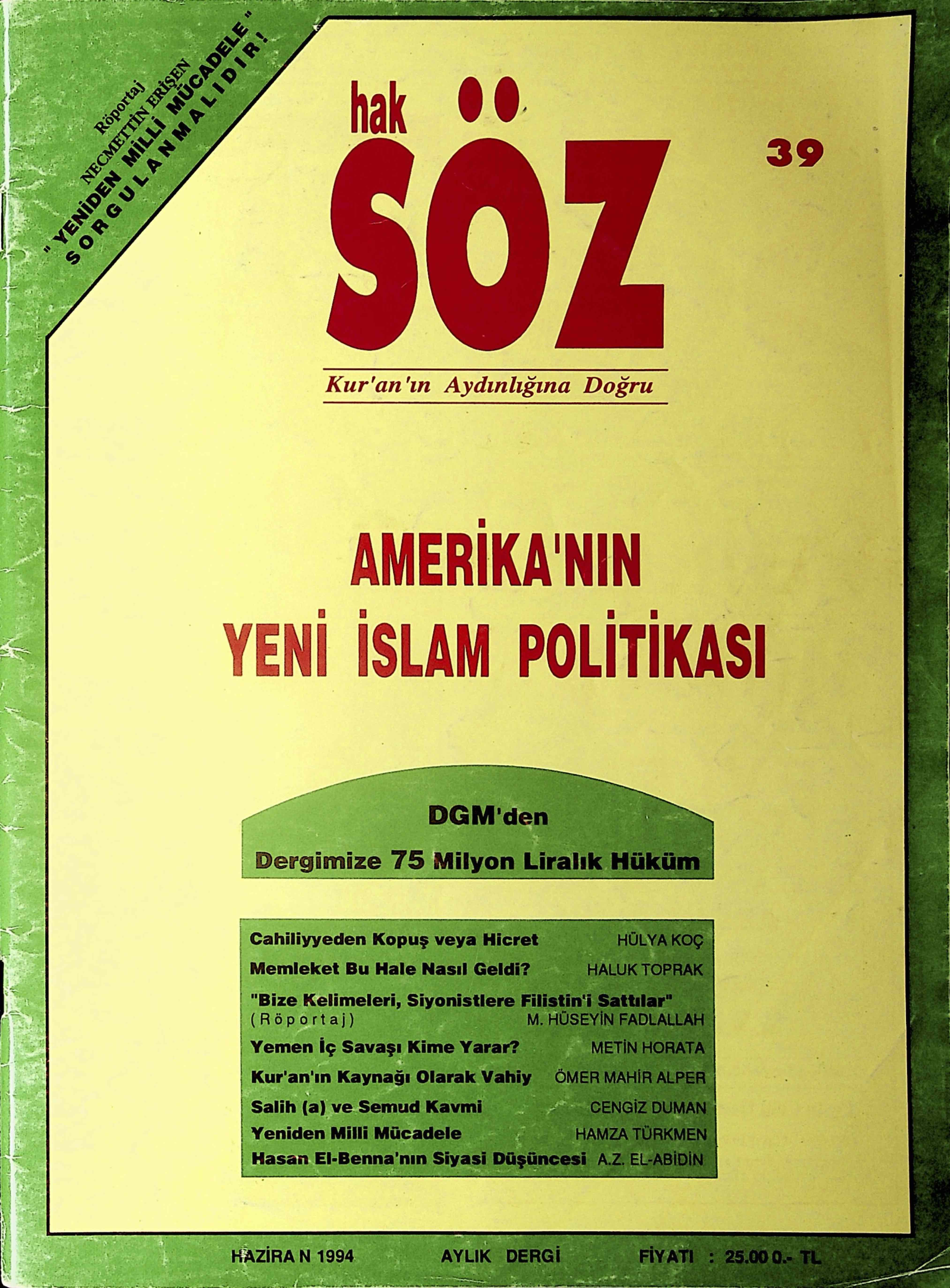 39. Sayı Kapağı