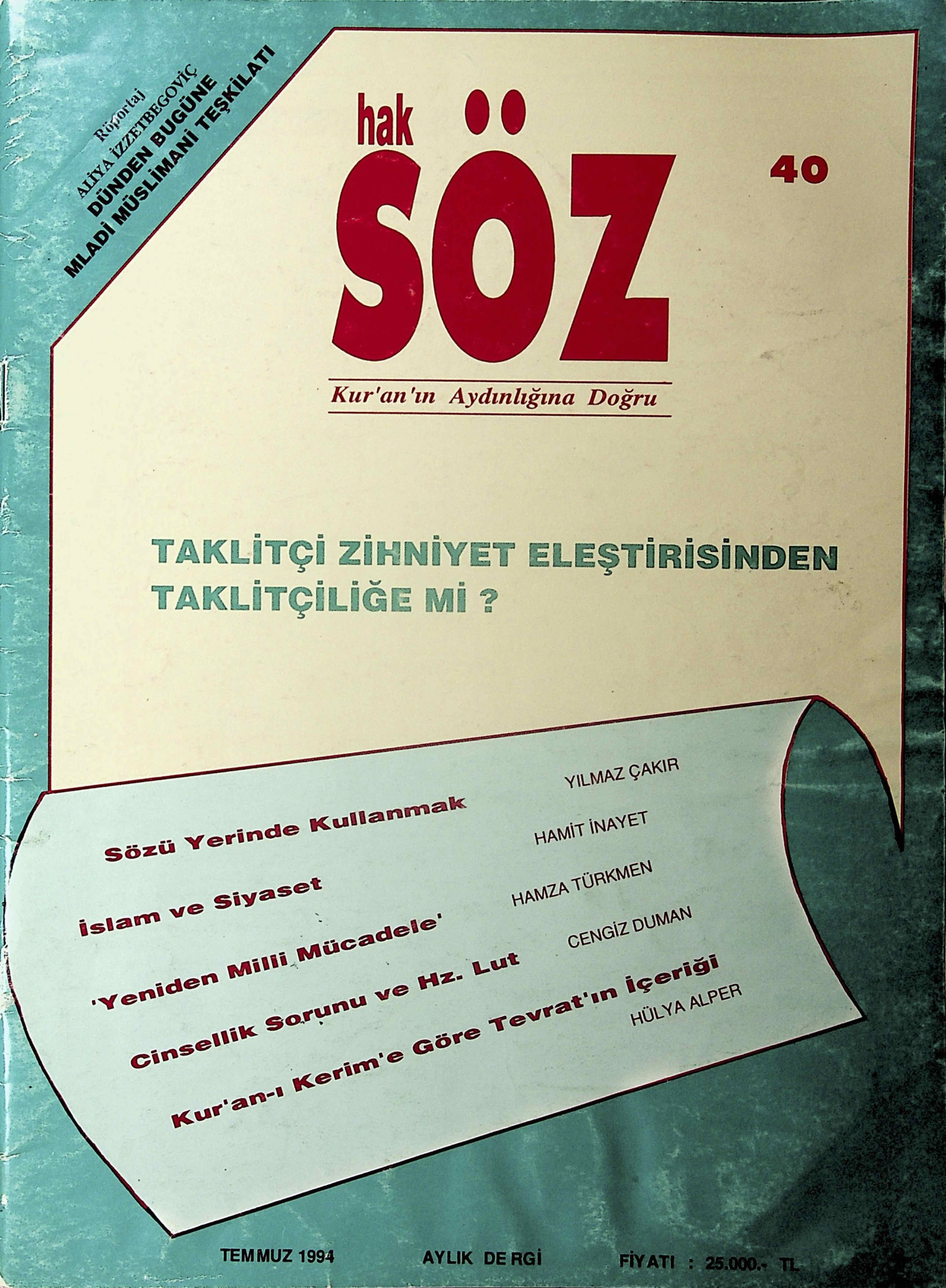 40. Sayı Kapağı