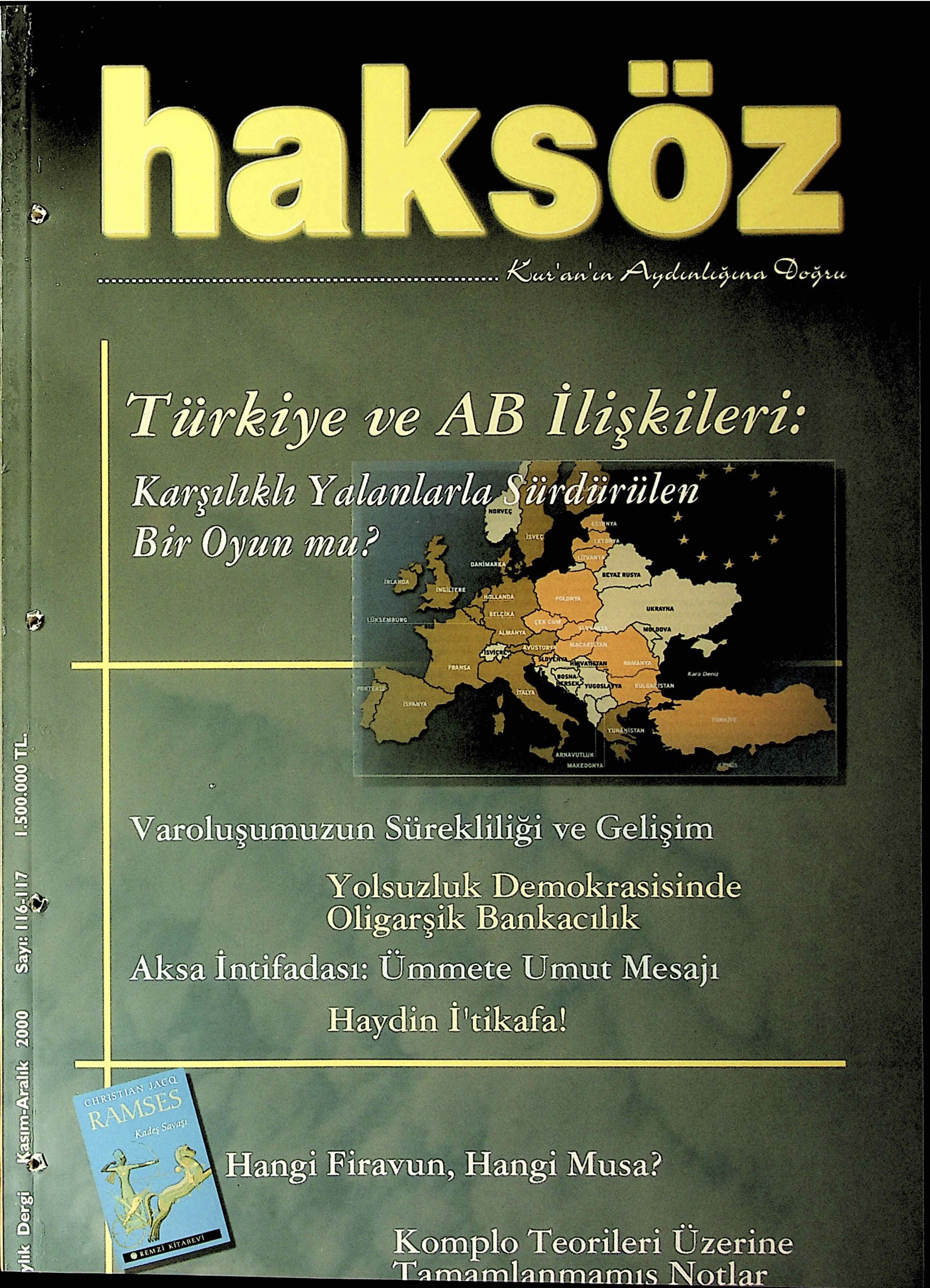 116-117. Sayı Kapağı