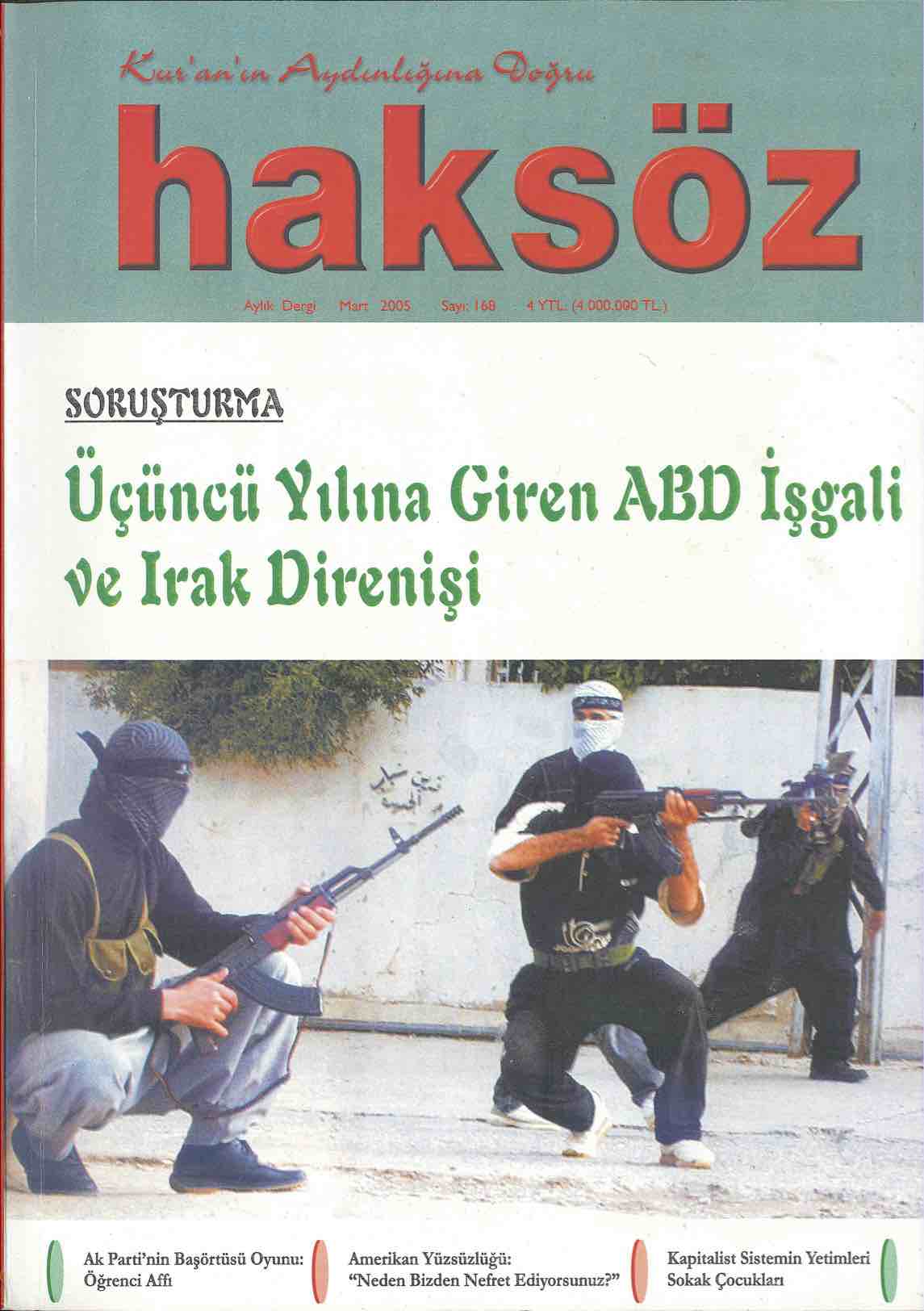 168. Sayı Kapağı