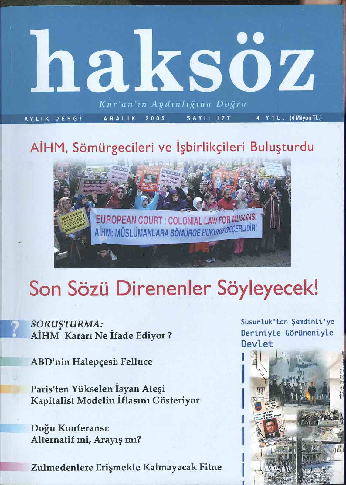 177. Sayı Kapağı