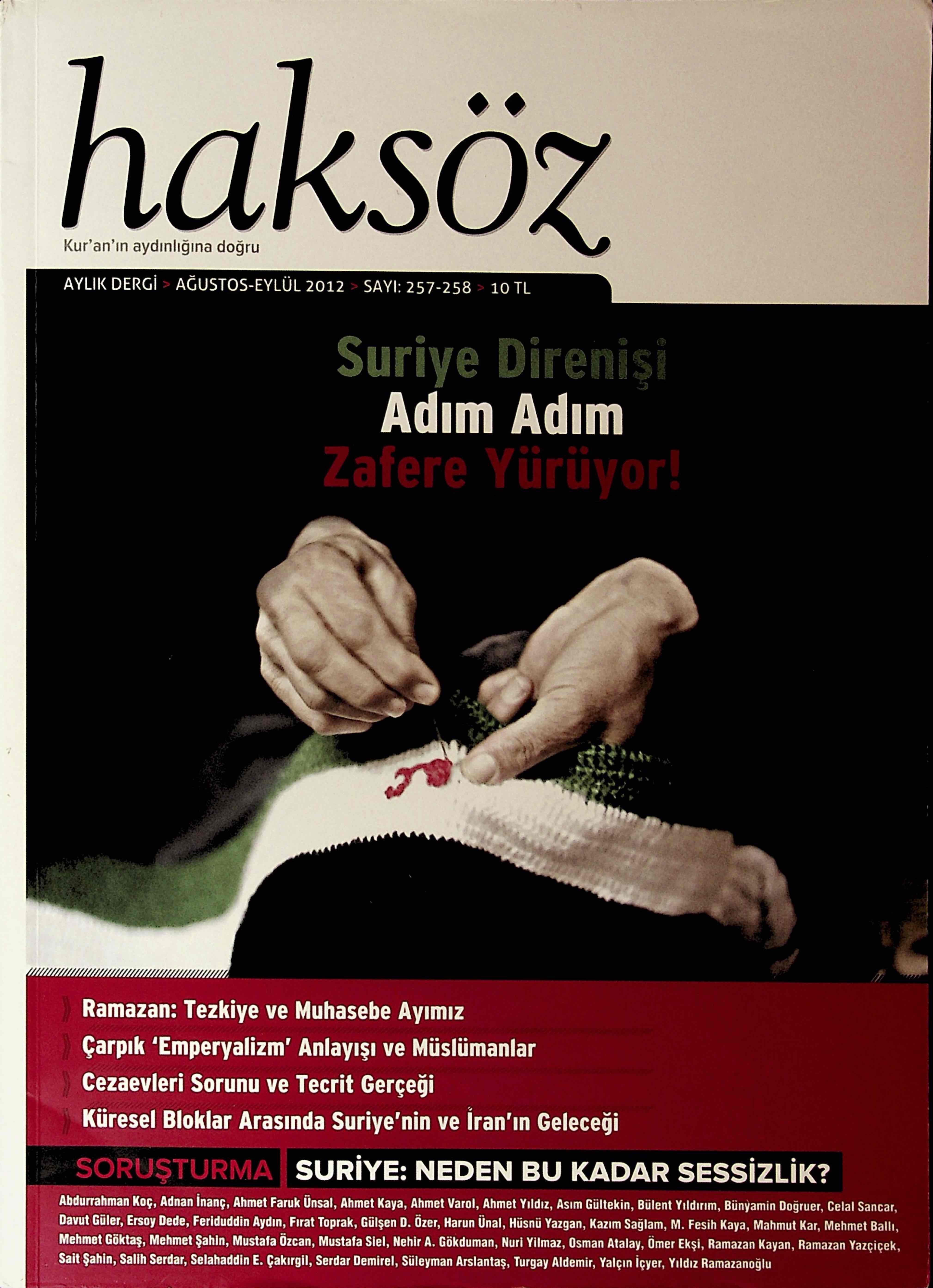 257-258. Sayı Kapağı