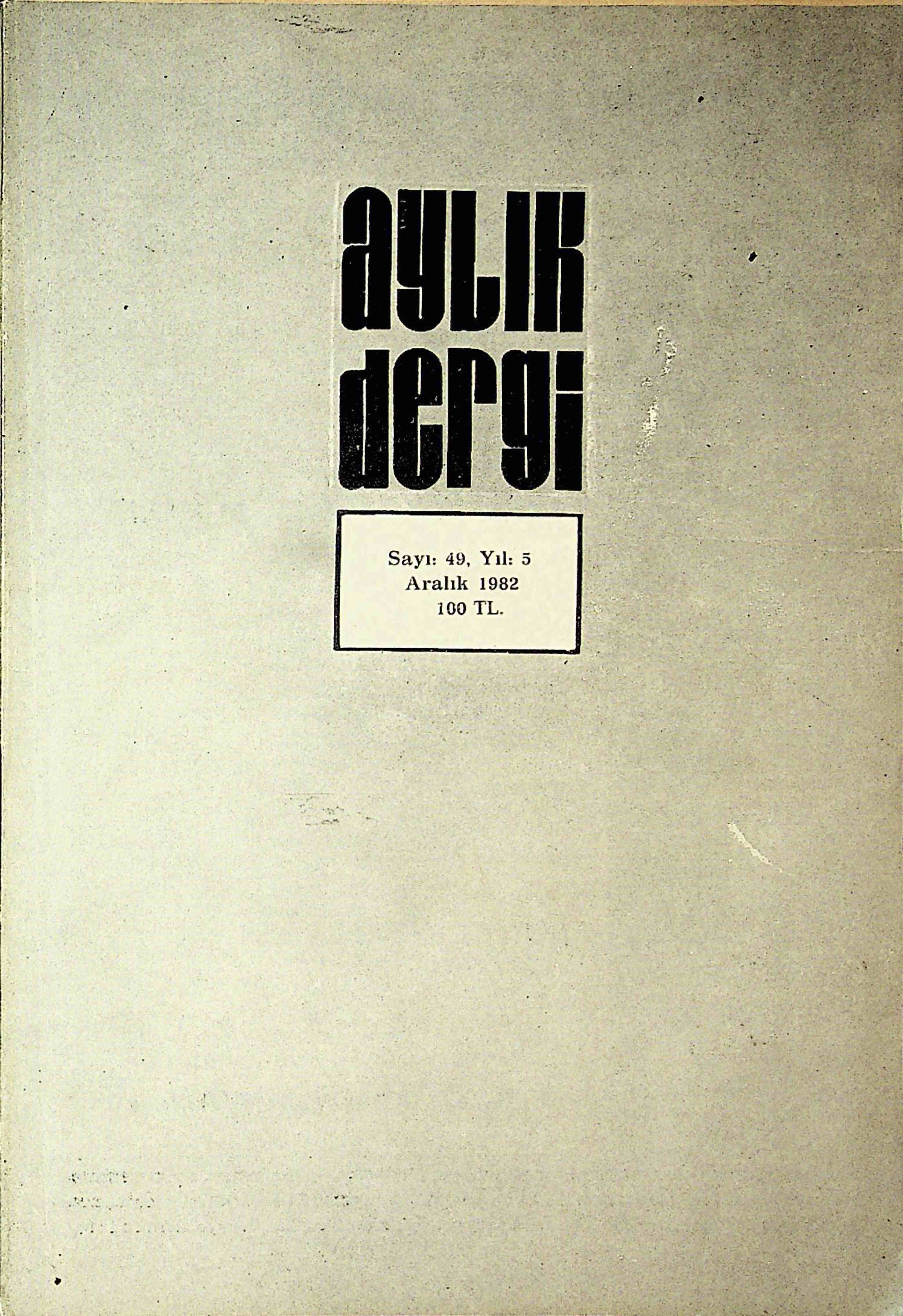49. Sayı Kapağı